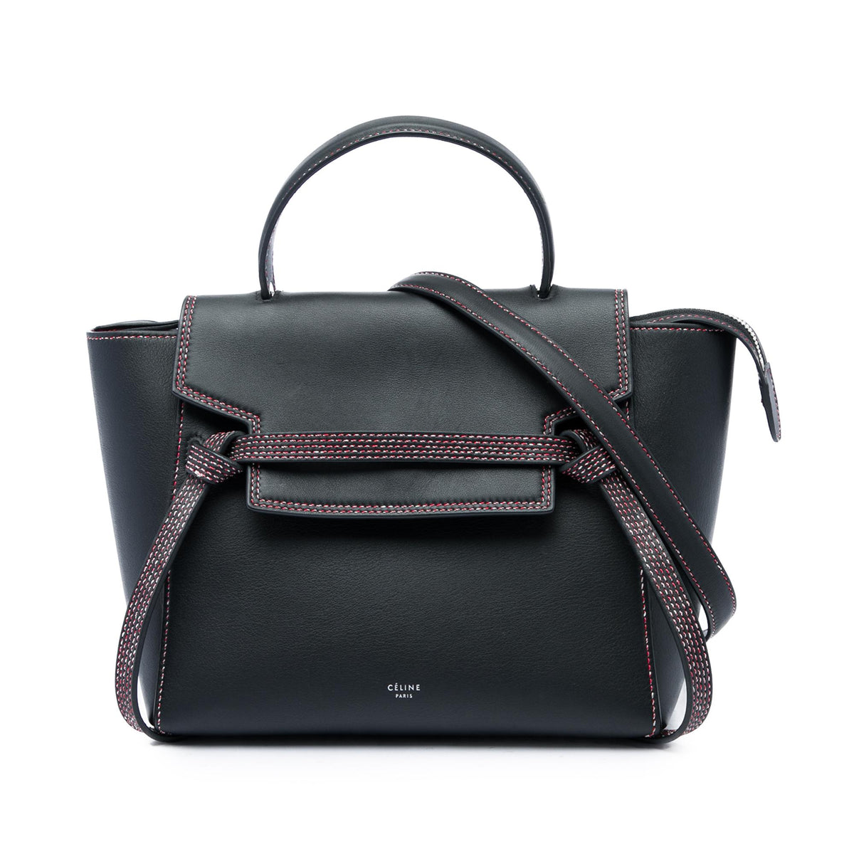 Celine Micro Grained Calfskin Stitch Belt Bag