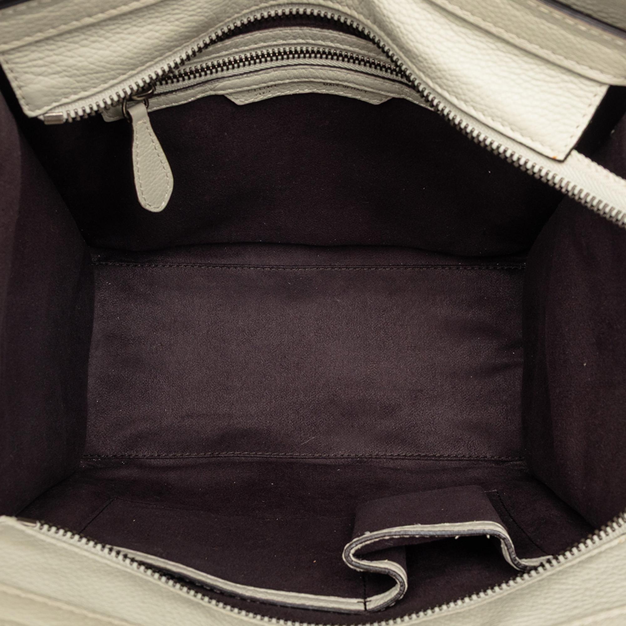 Celine Micro Leather Luggage Tote