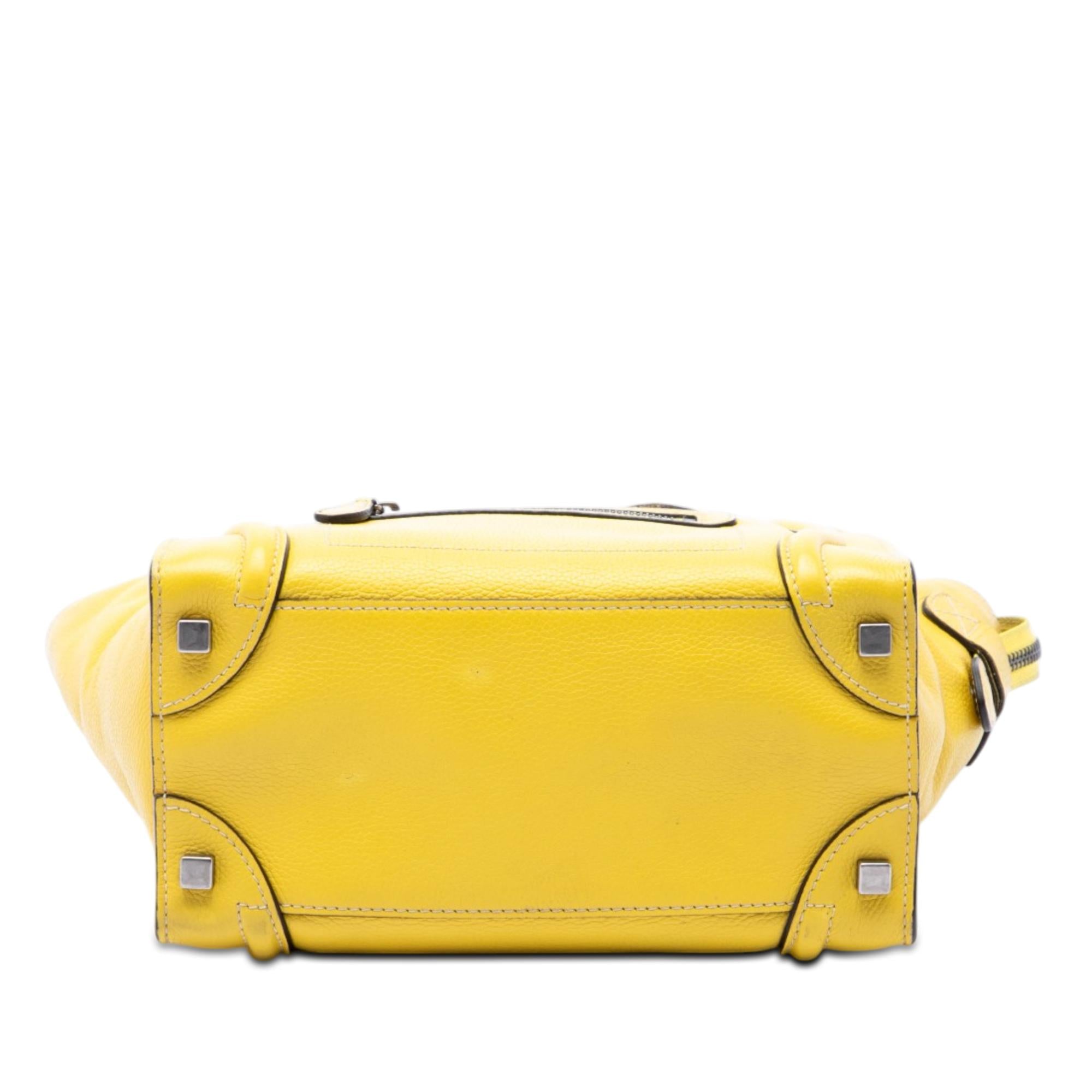 Celine Micro Leather Luggage Tote