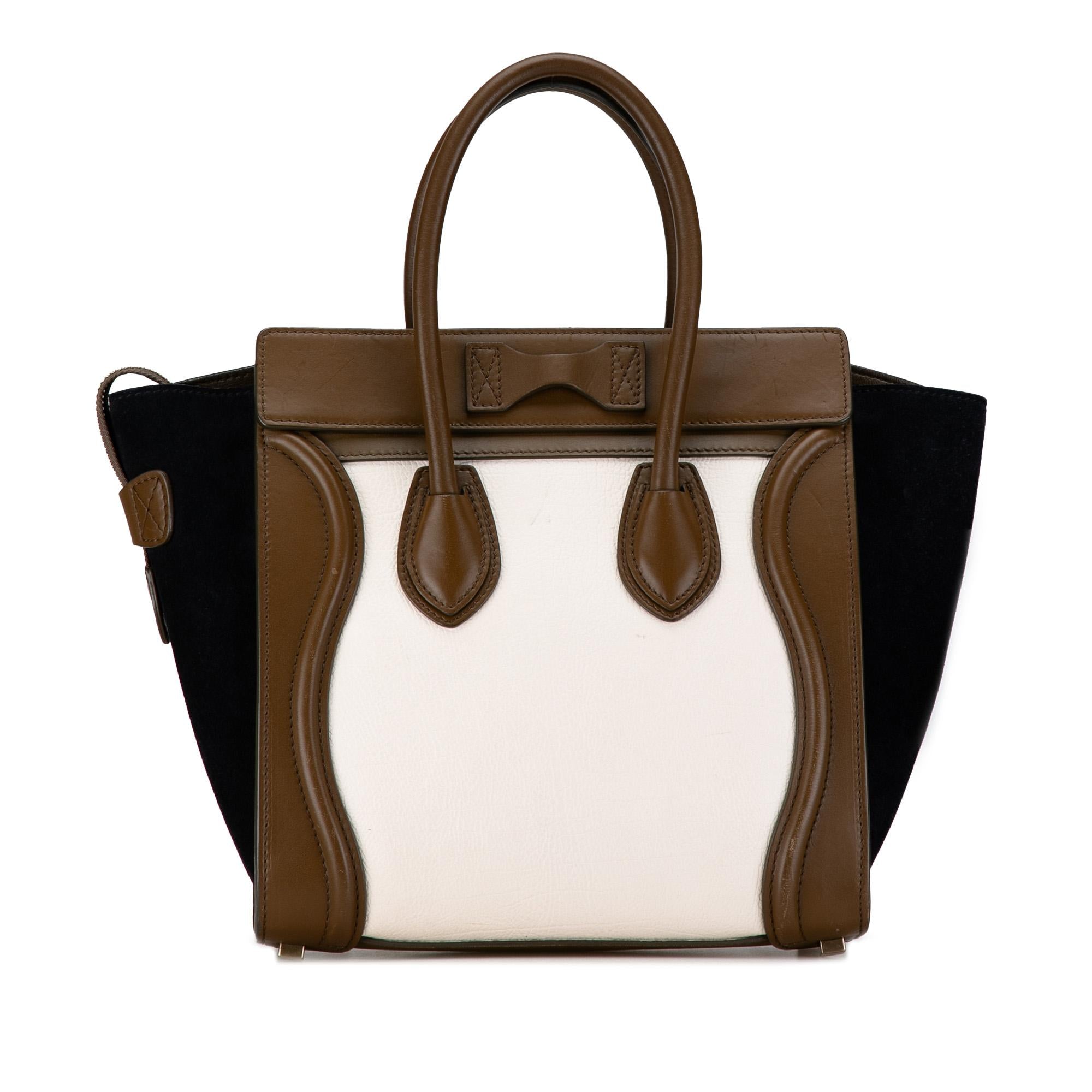 Celine Micro Tricolor Luggage Tote (SHG-SCLYeT)