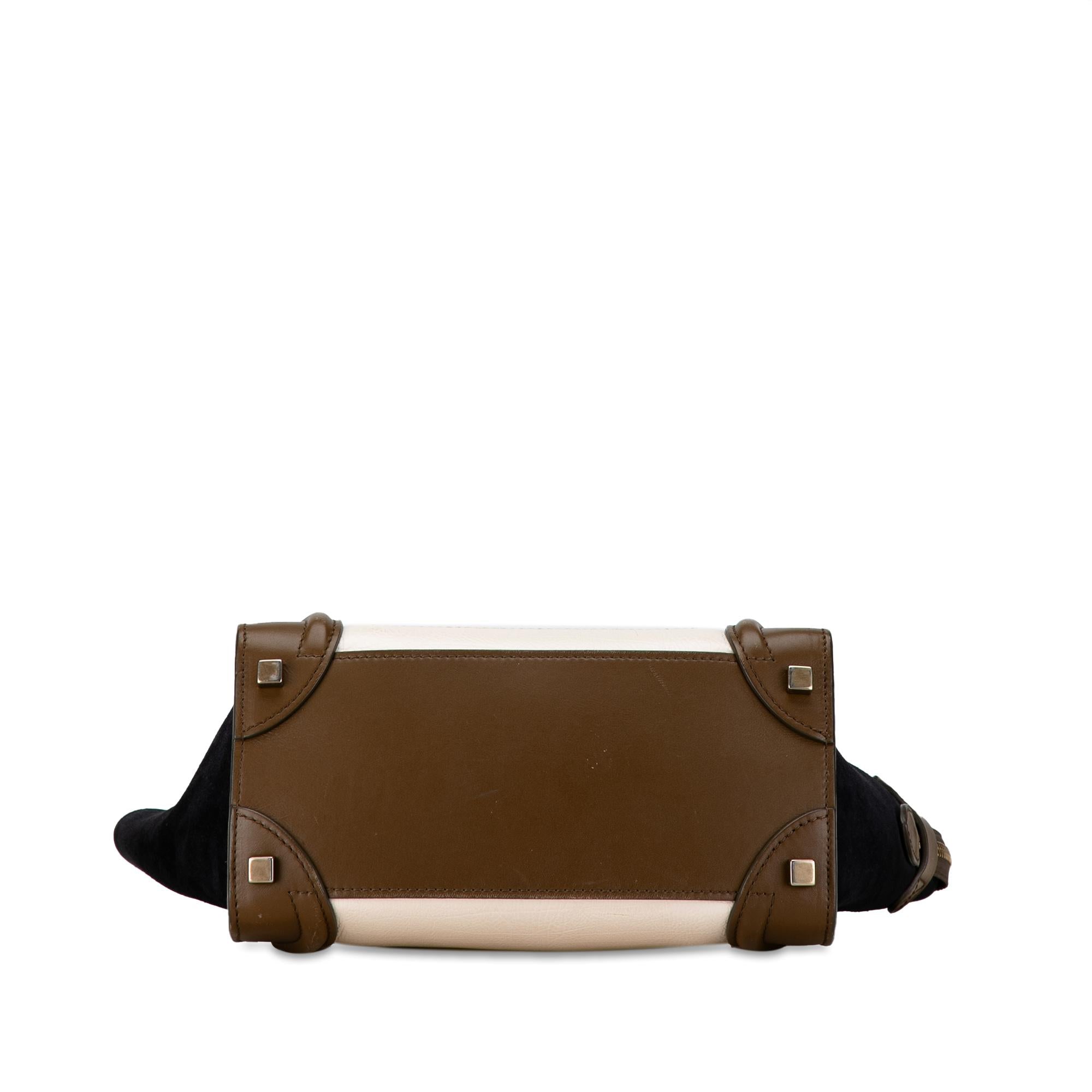 Celine Micro Tricolor Luggage Tote (SHG-SCLYeT)