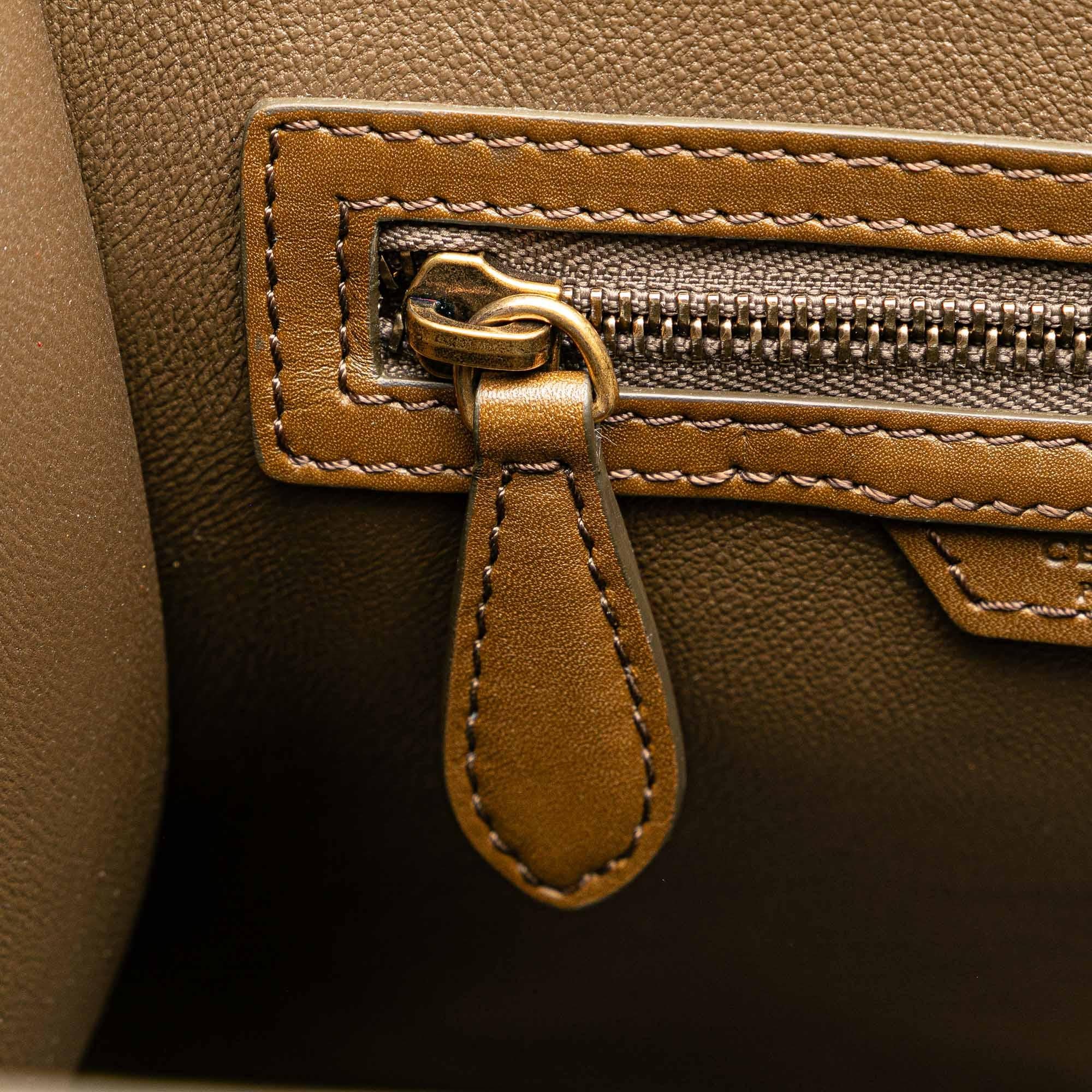 Celine Micro Tricolor Luggage Tote (SHG-SCLYeT)