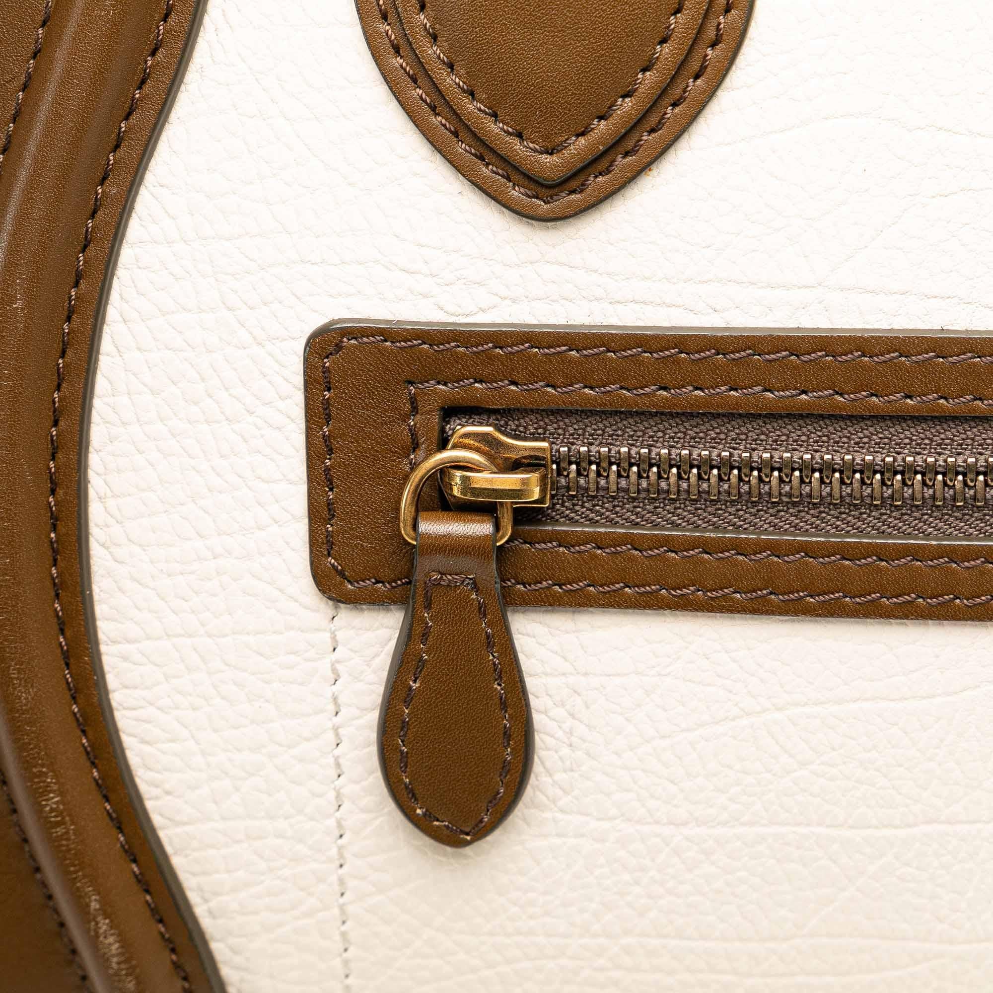 Celine Micro Tricolor Luggage Tote (SHG-SCLYeT)