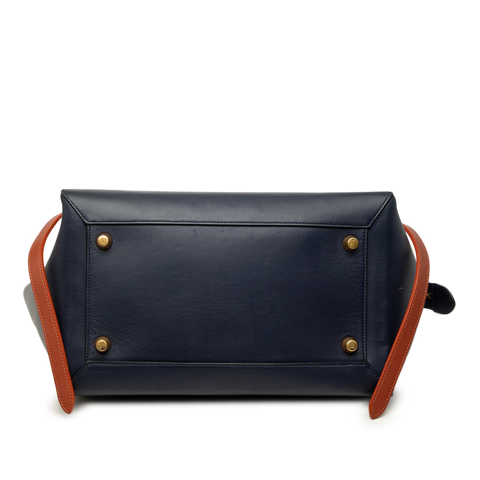 Celine Mini Bicolor Smooth Calfskin Belt Bag