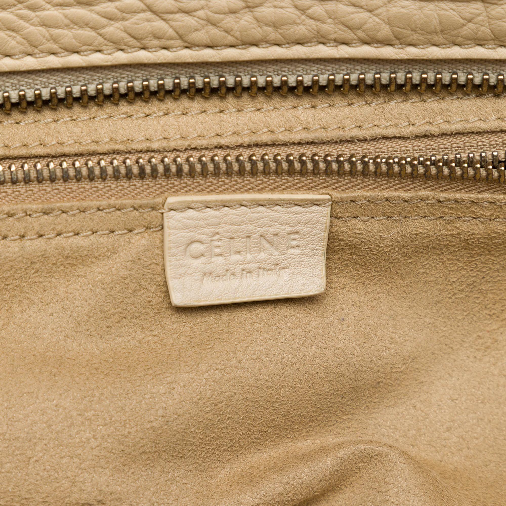 Celine Mini Drummed Calfskin Luggage Tote