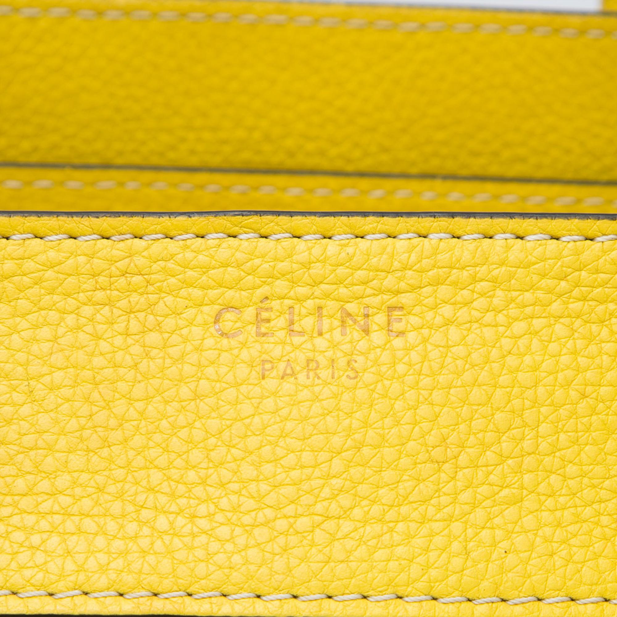 Celine Mini Grained Calfskin Luggage Tote