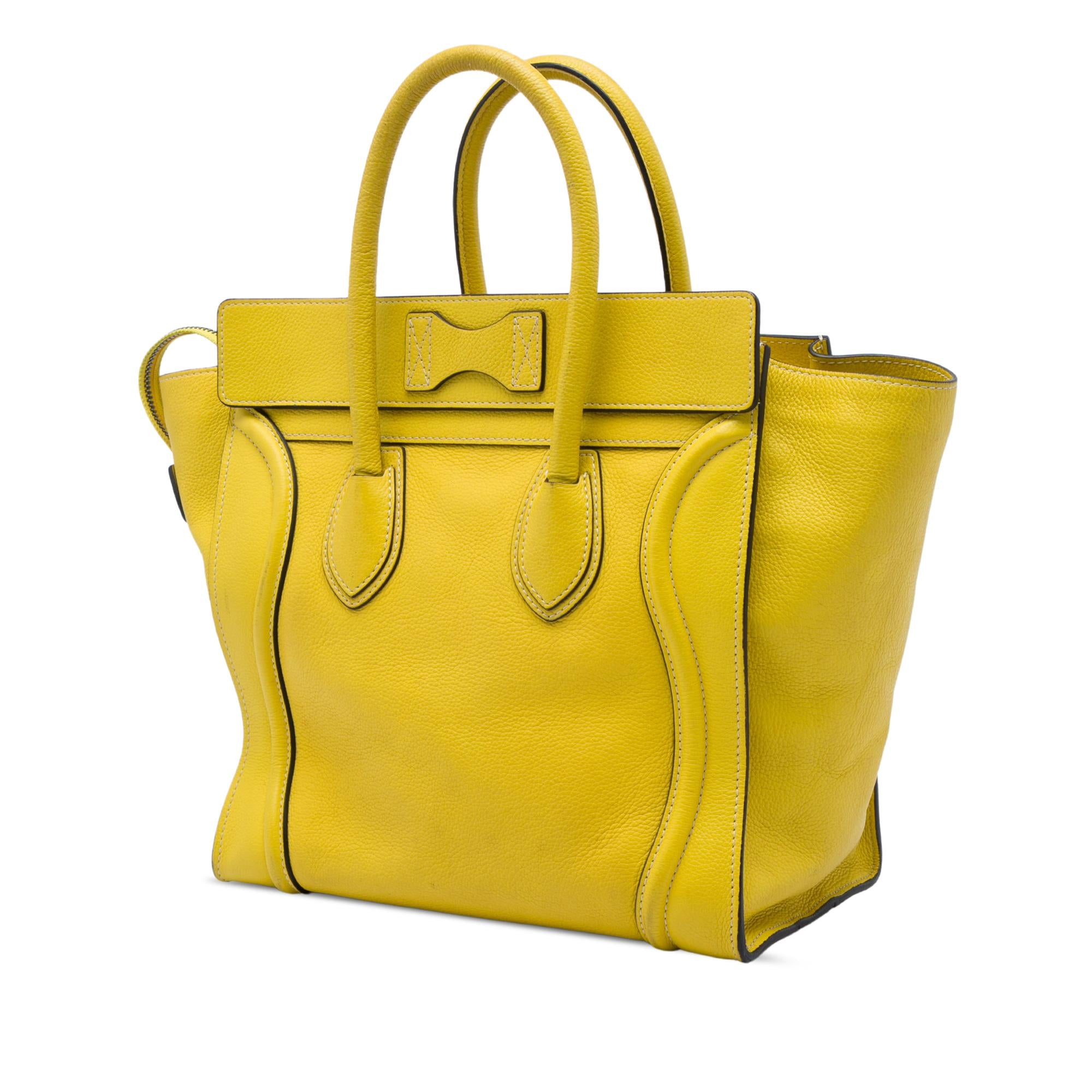 Celine Mini Grained Calfskin Luggage Tote