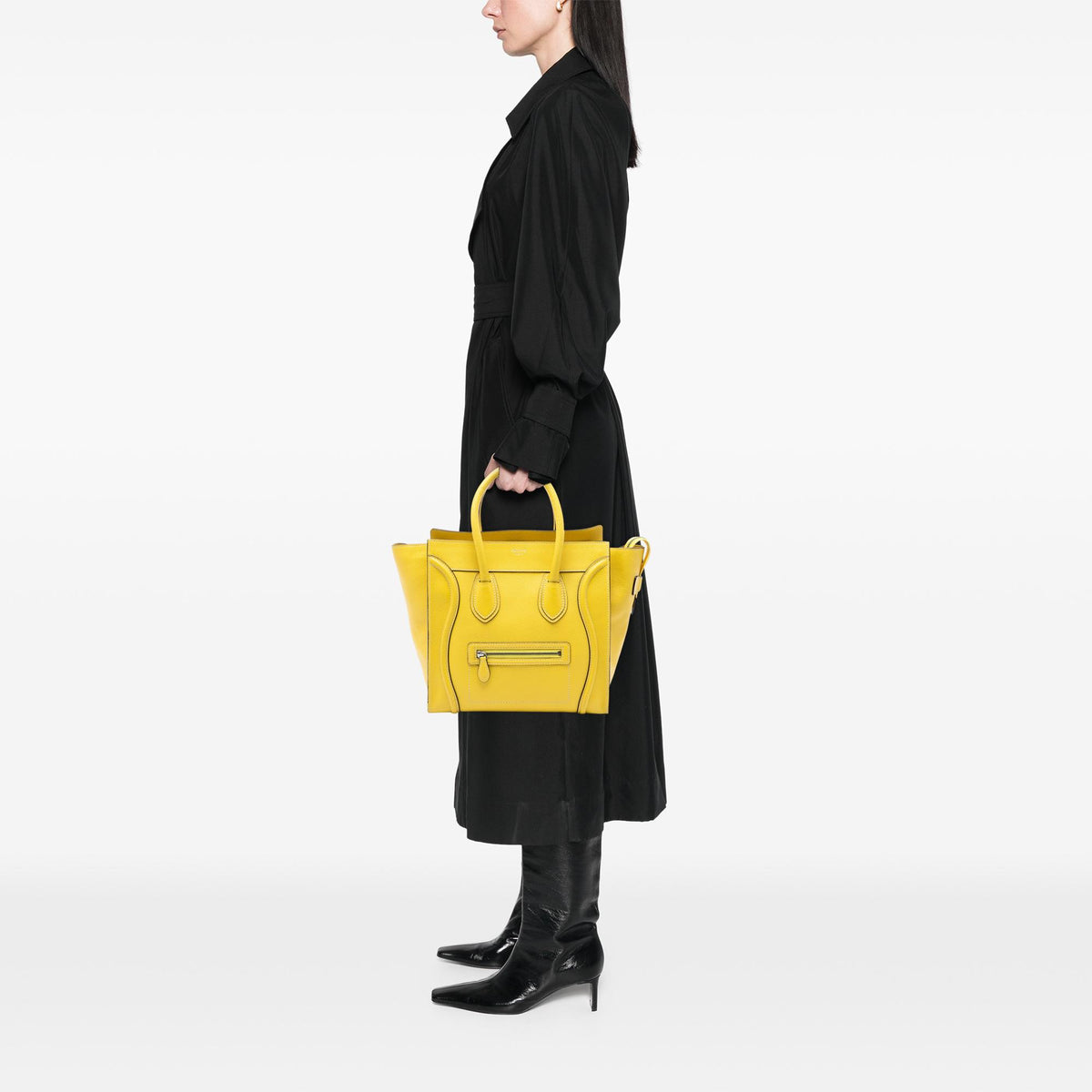 Celine Mini Grained Calfskin Luggage Tote