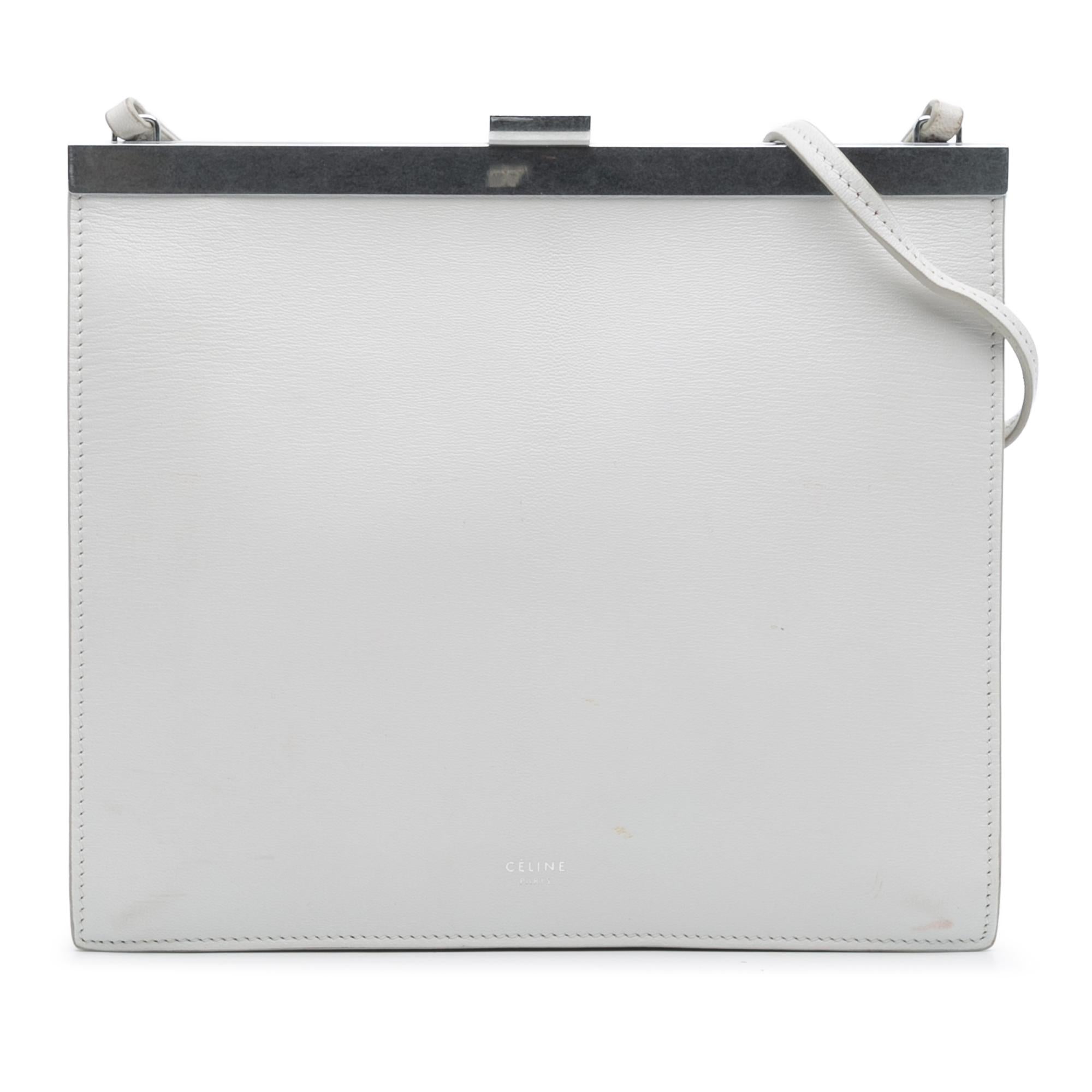 Celine Mini Leather Clasp Crossbody