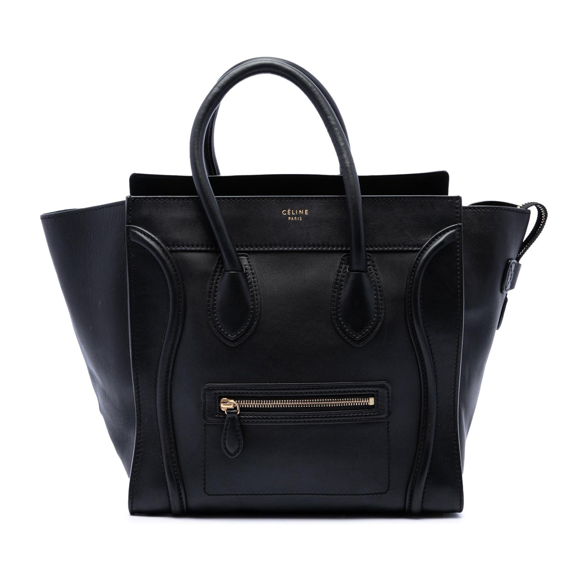 Celine Mini Leather Luggage Tote