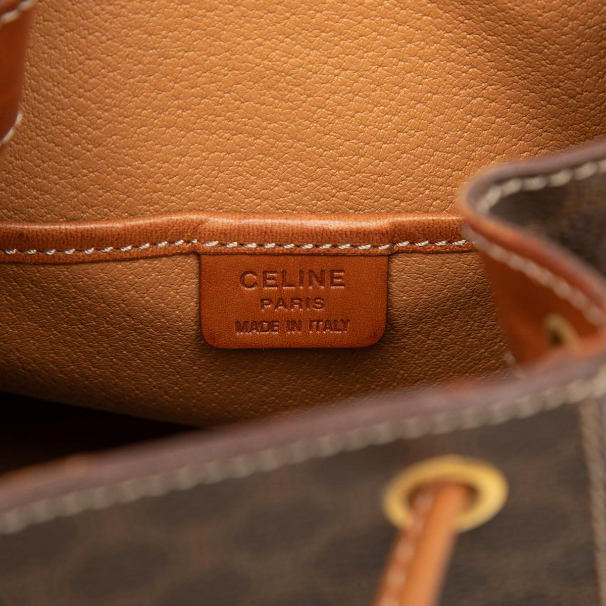 Celine Mini Macadam Coated Canvas Backpack