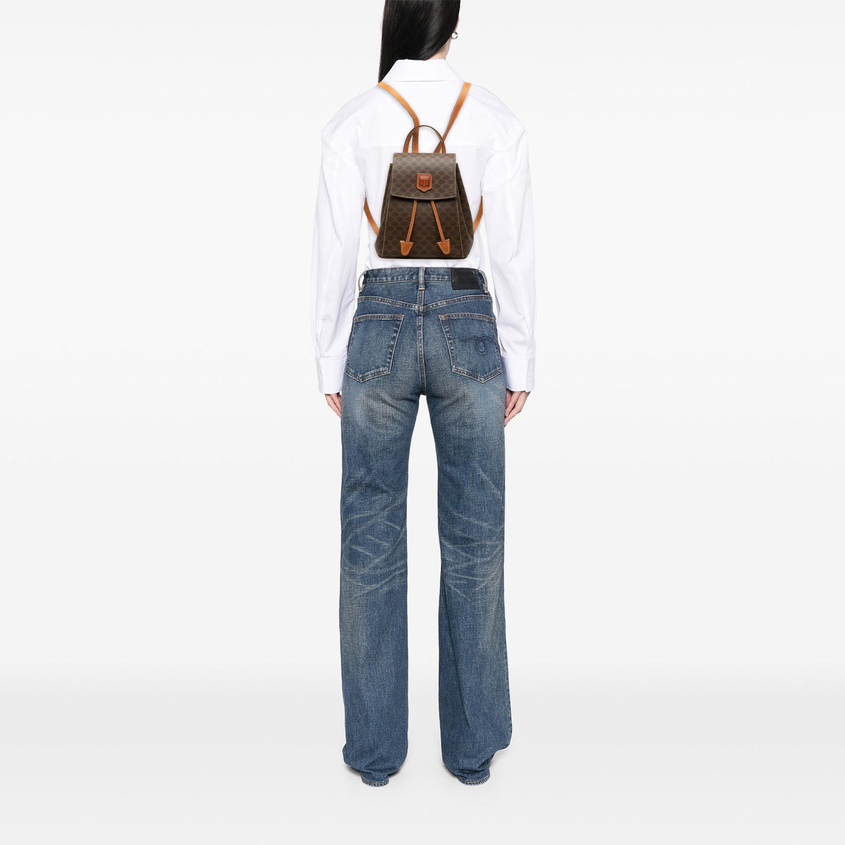 Celine Mini Macadam Coated Canvas Backpack