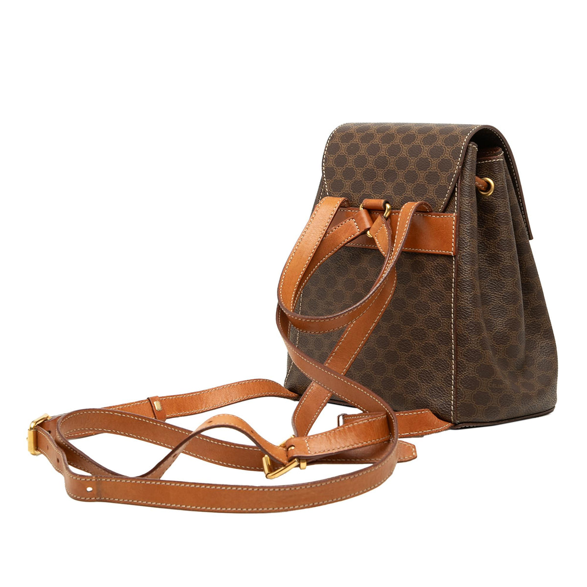 Celine Mini Macadam Coated Canvas Backpack