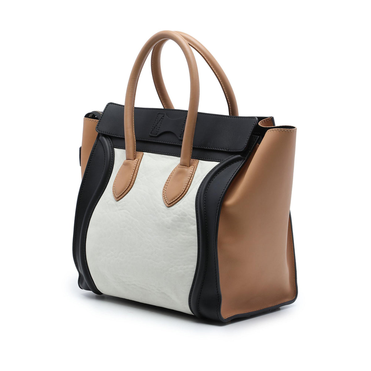 Celine Mini Tricolor Calfskin Luggage Tote