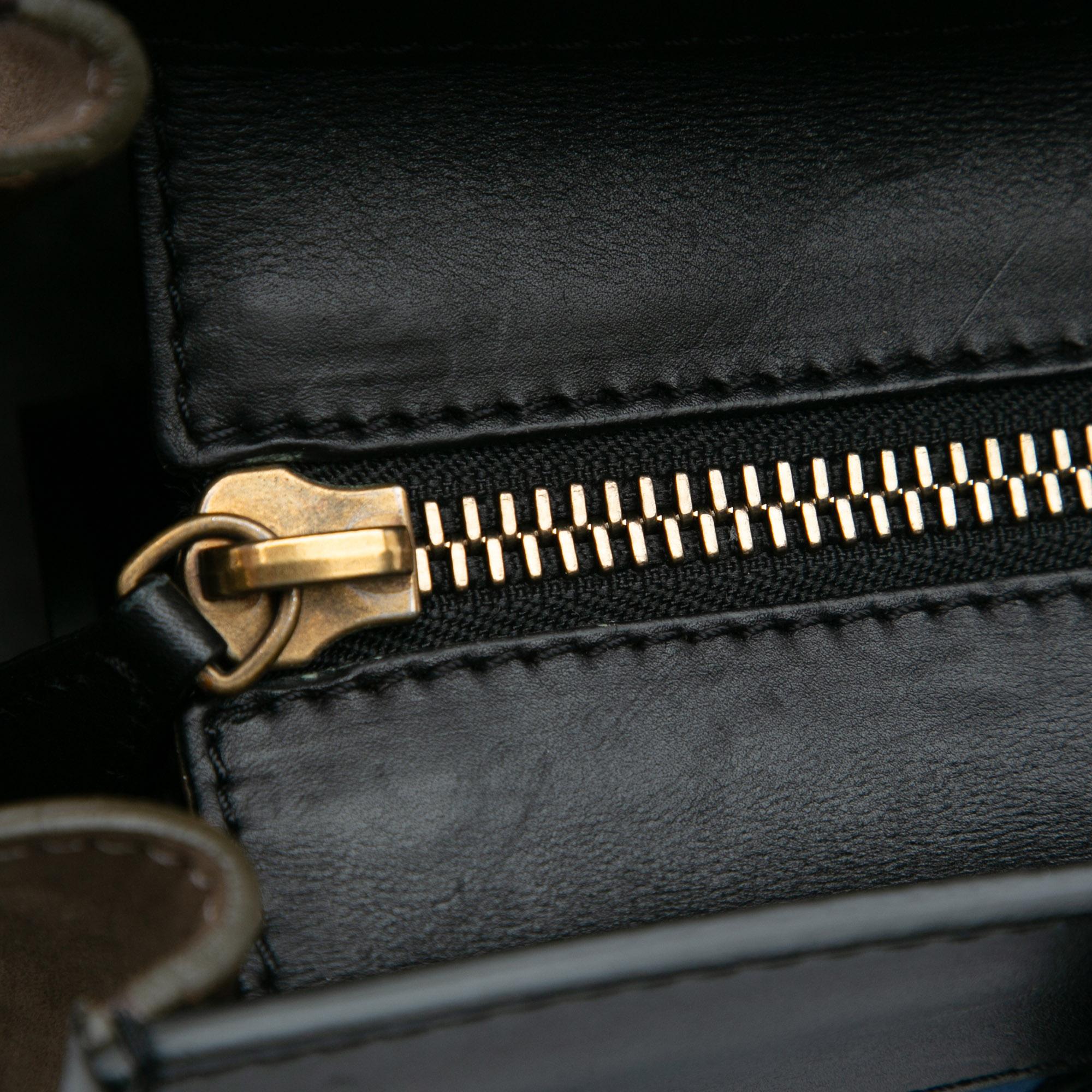 Celine Mini Tricolor Luggage Tote (SHG-h2571u)