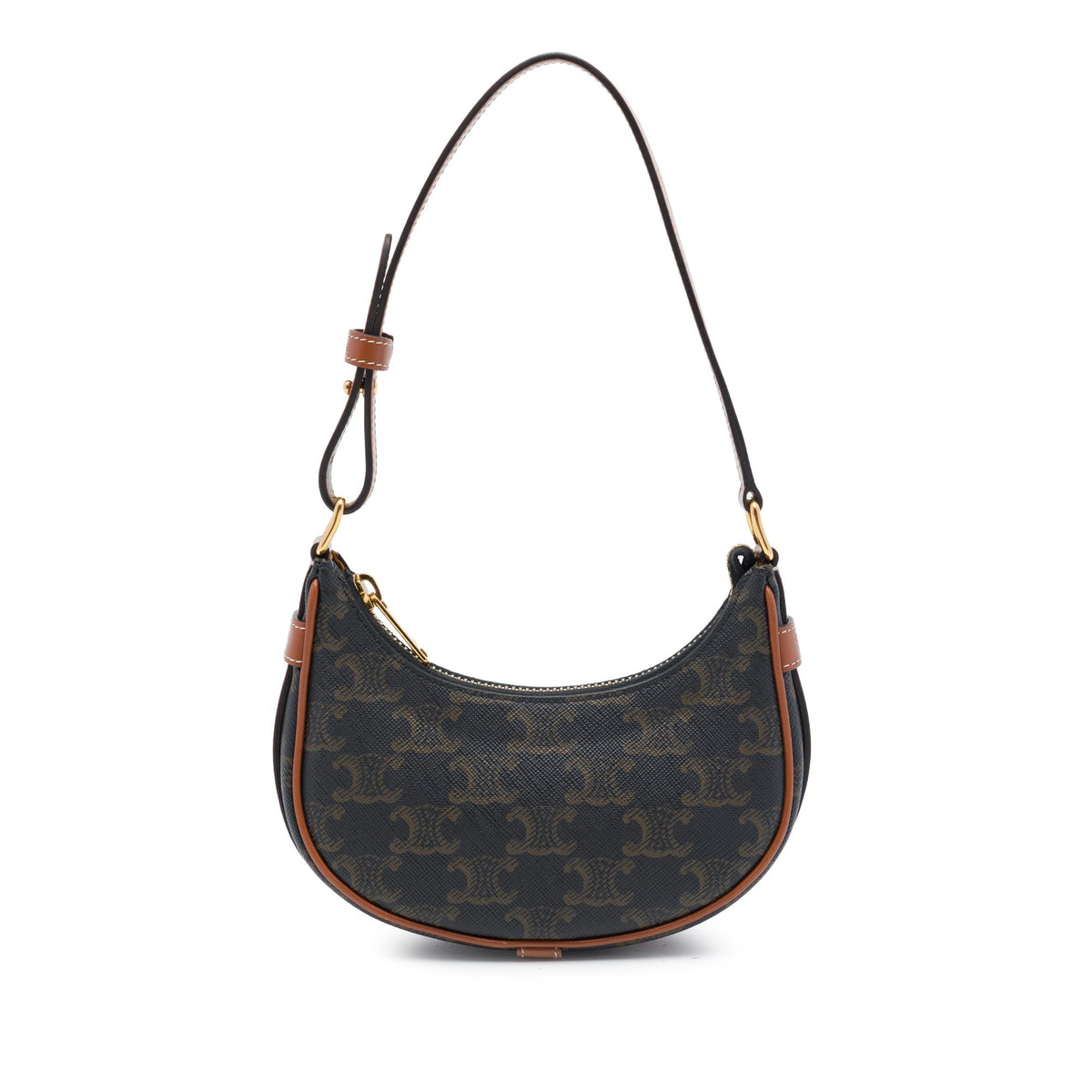 Celine Mini Triomphe Coated Canvas Ava Shoulder Bag