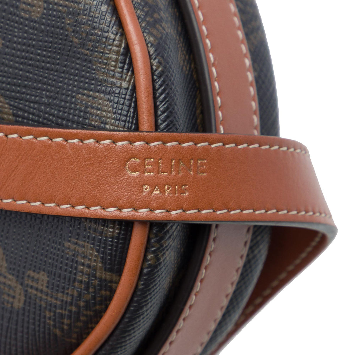 Celine Mini Triomphe Coated Canvas Ava Shoulder Bag