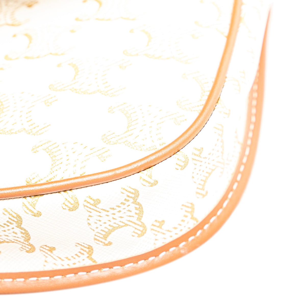 Celine Mini Triomphe Coated Canvas Besace Crossbody