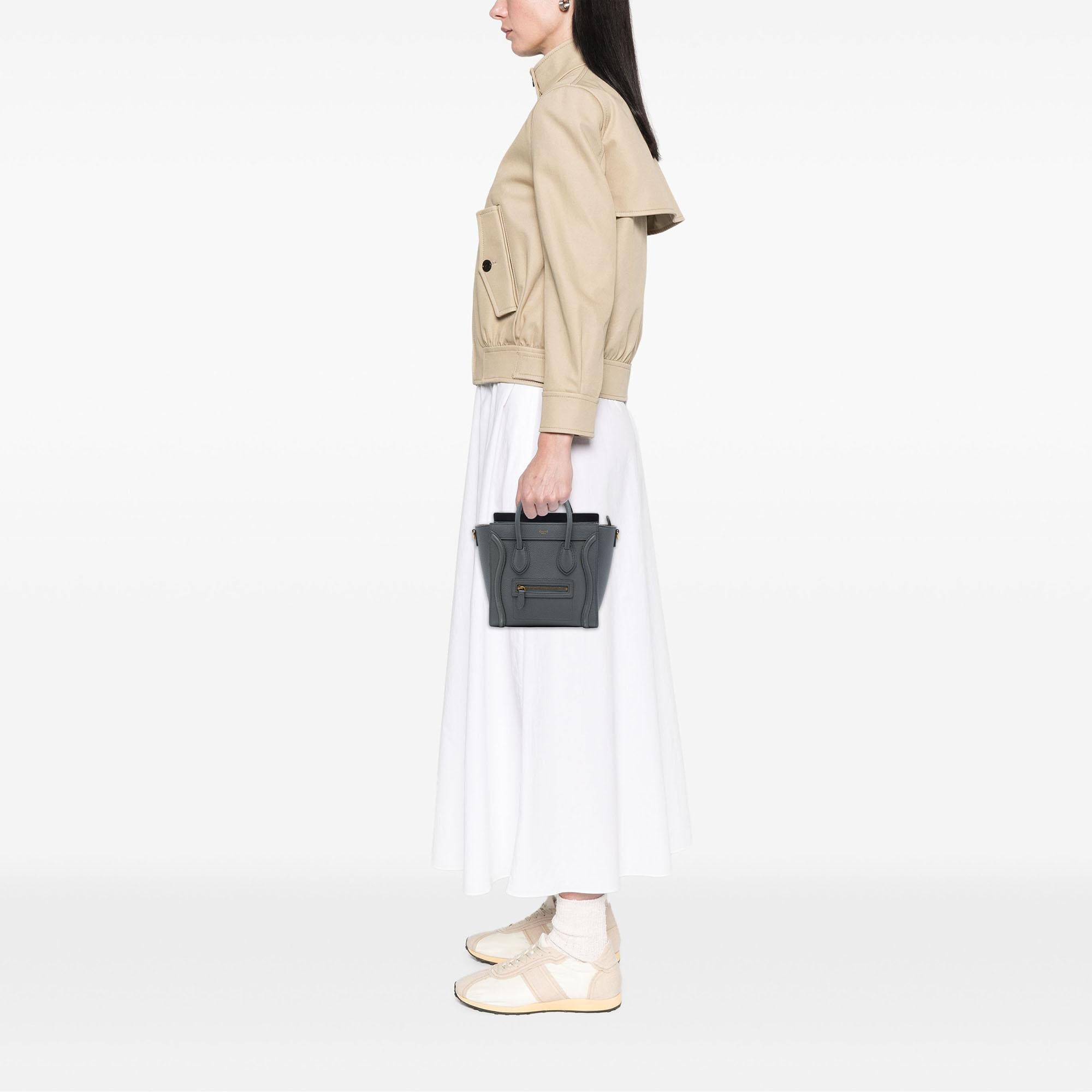Celine Nano Grained Calfskin Luggage Tote