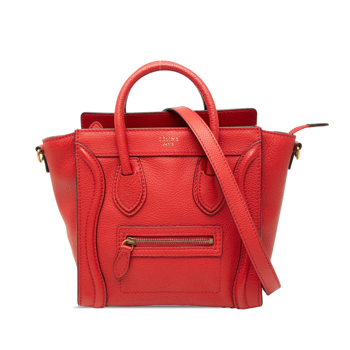 Celine Nano Leather Luggage Tote