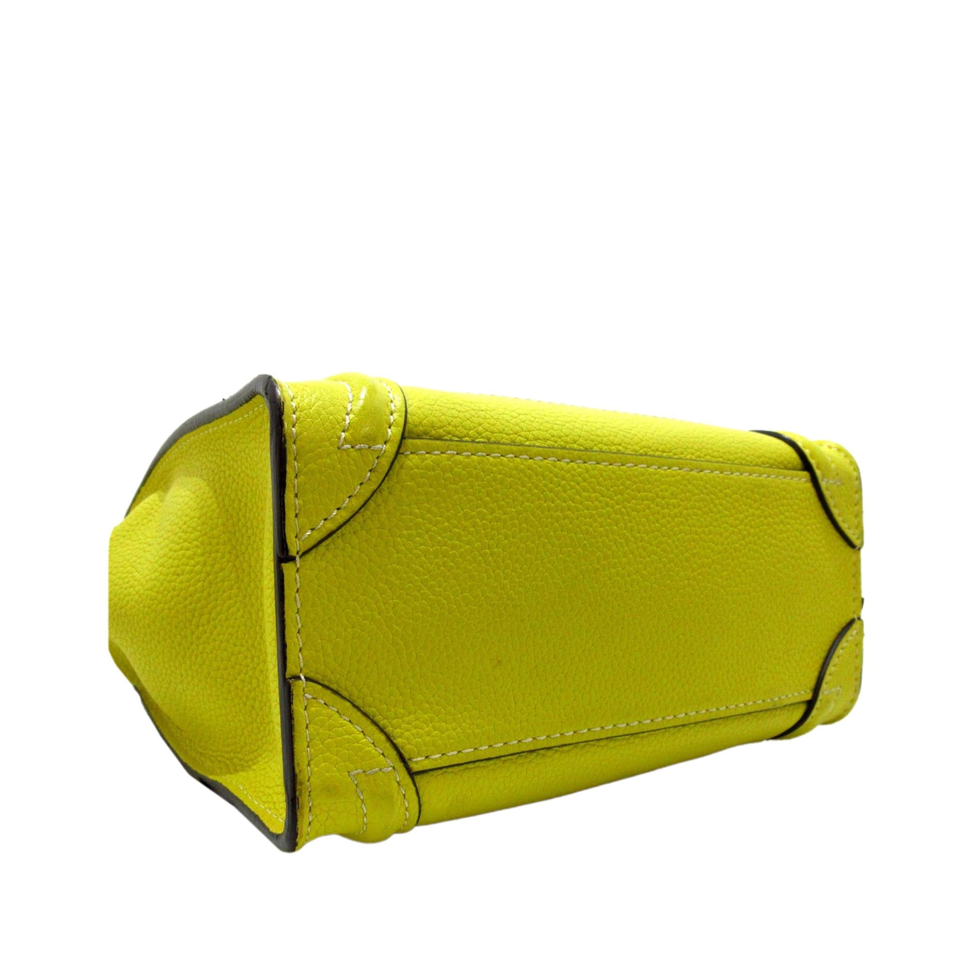 Celine Nano Luggage Tote Leather Satchel (SHG-37945)