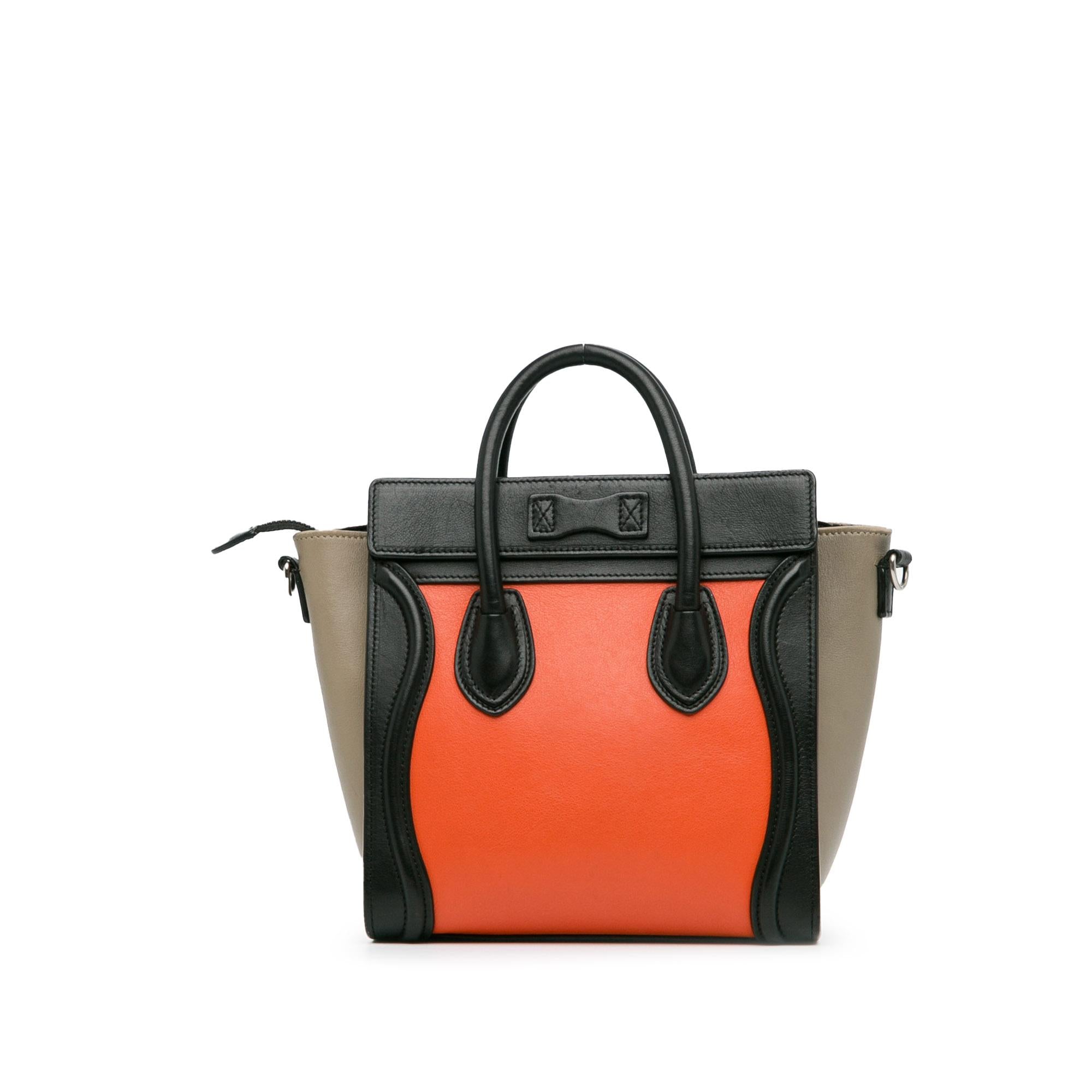 Celine Nano Tricolor Luggage Tote (SHG-6zoiWf)