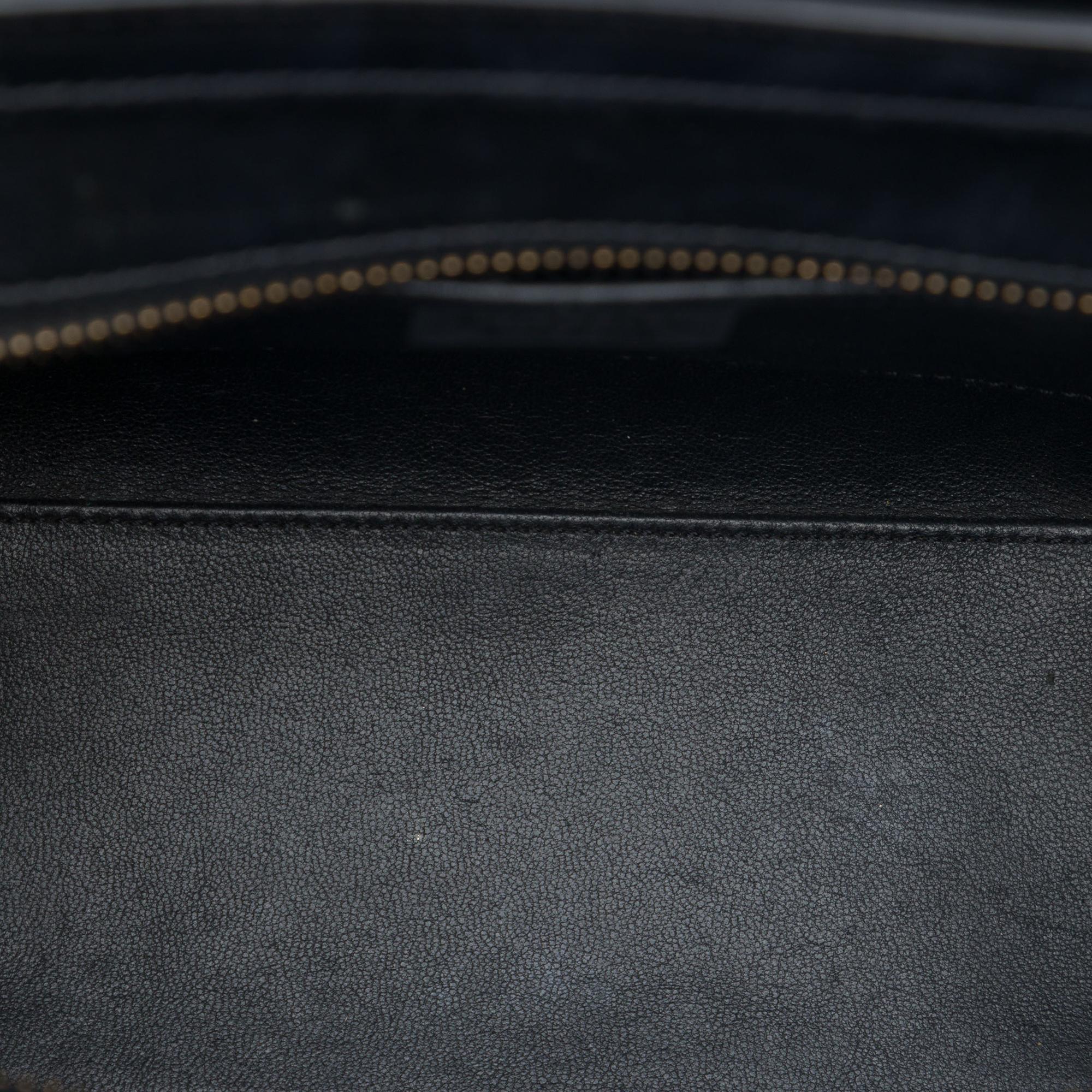 Celine Nano Tricolor Nubuck and Drummed Calfskin Luggage Tote
