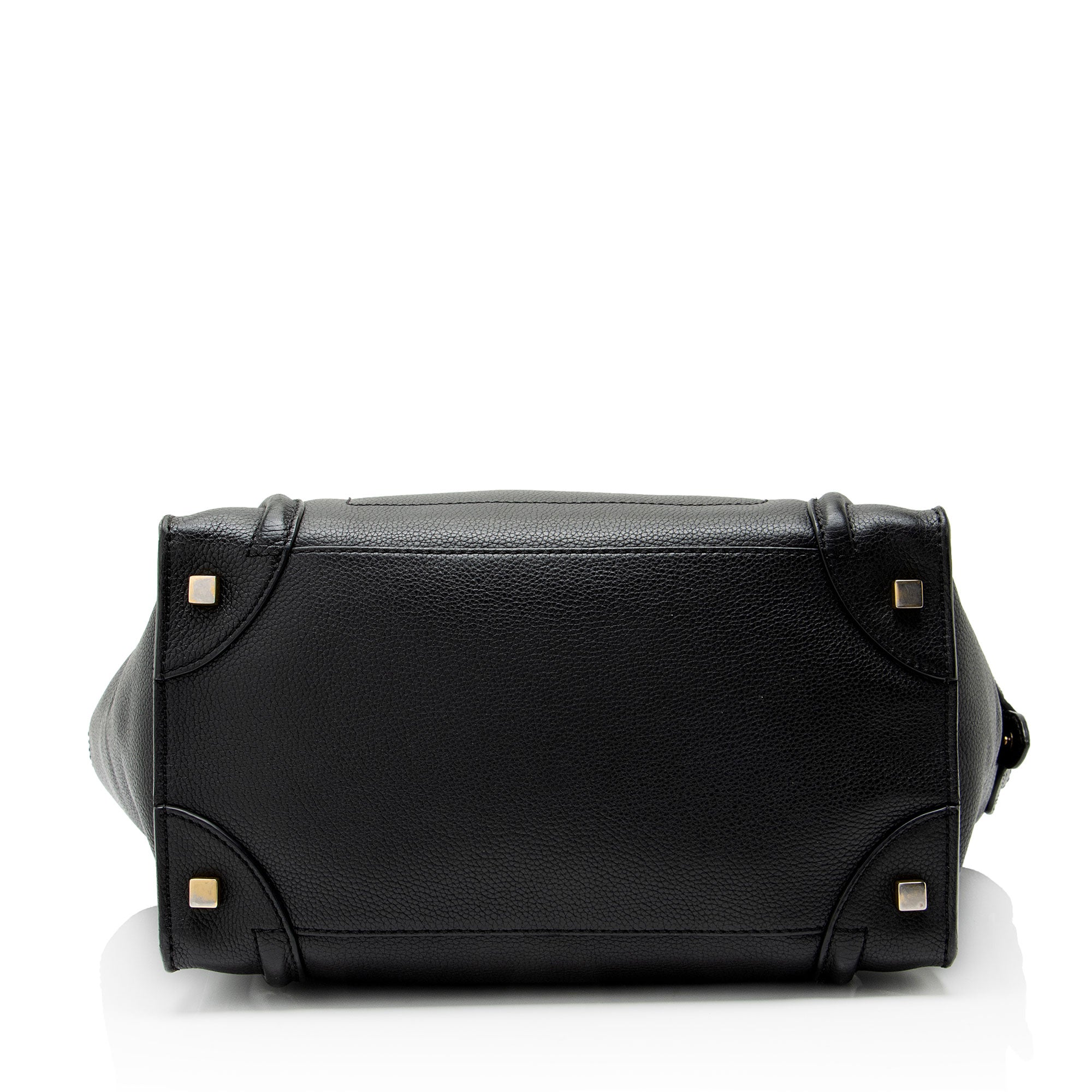 Celine Pebbled Leather Mini Luggage Tote