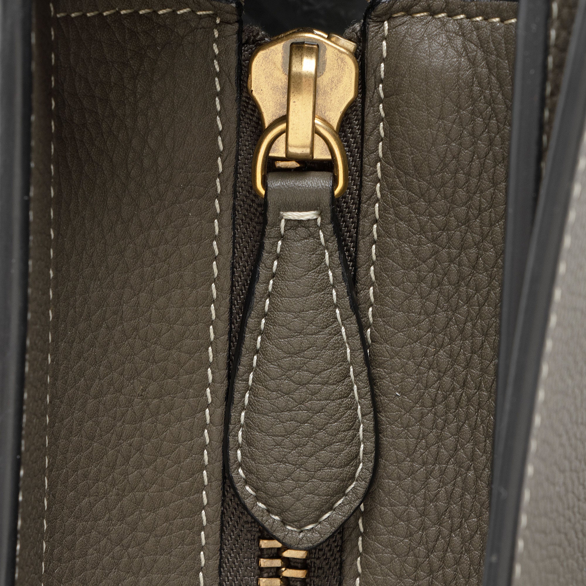 Celine Pebbled Leather Mini Luggage Tote