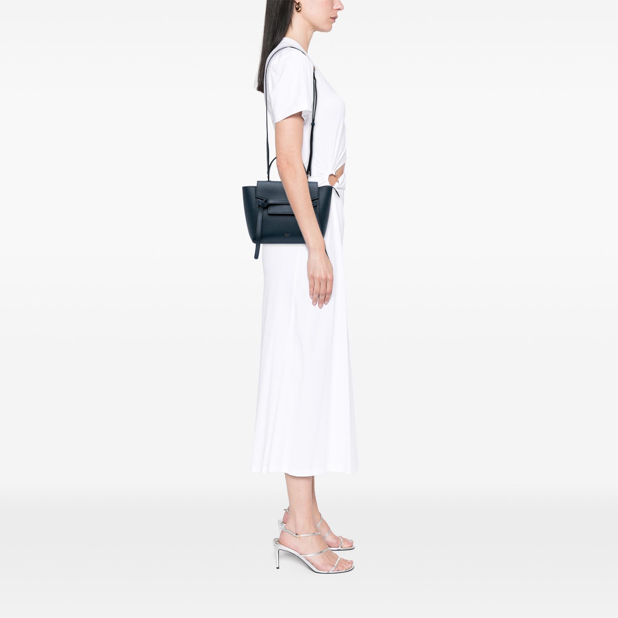 Celine Pico Grained Calfskin Belt Bag