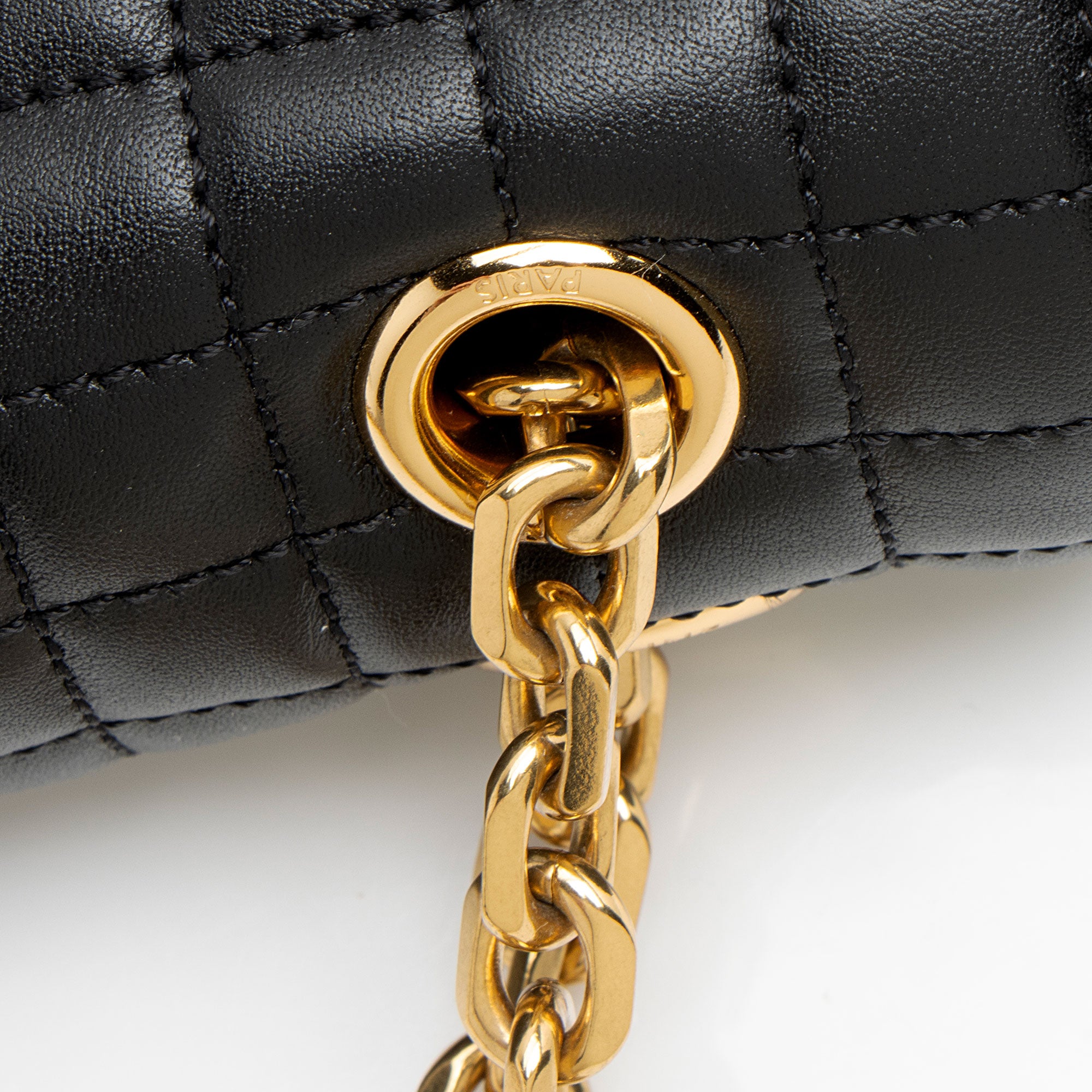 Celine Quilted Calfskin C Small Shoulder Bag