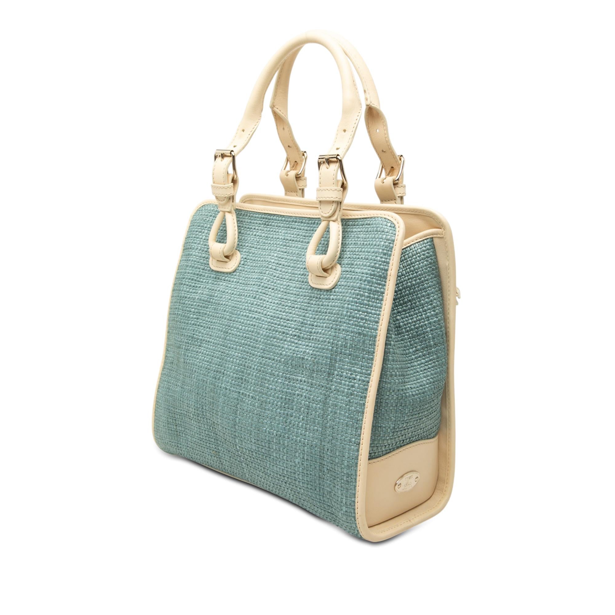 Celine Raffia Boogie Handbag