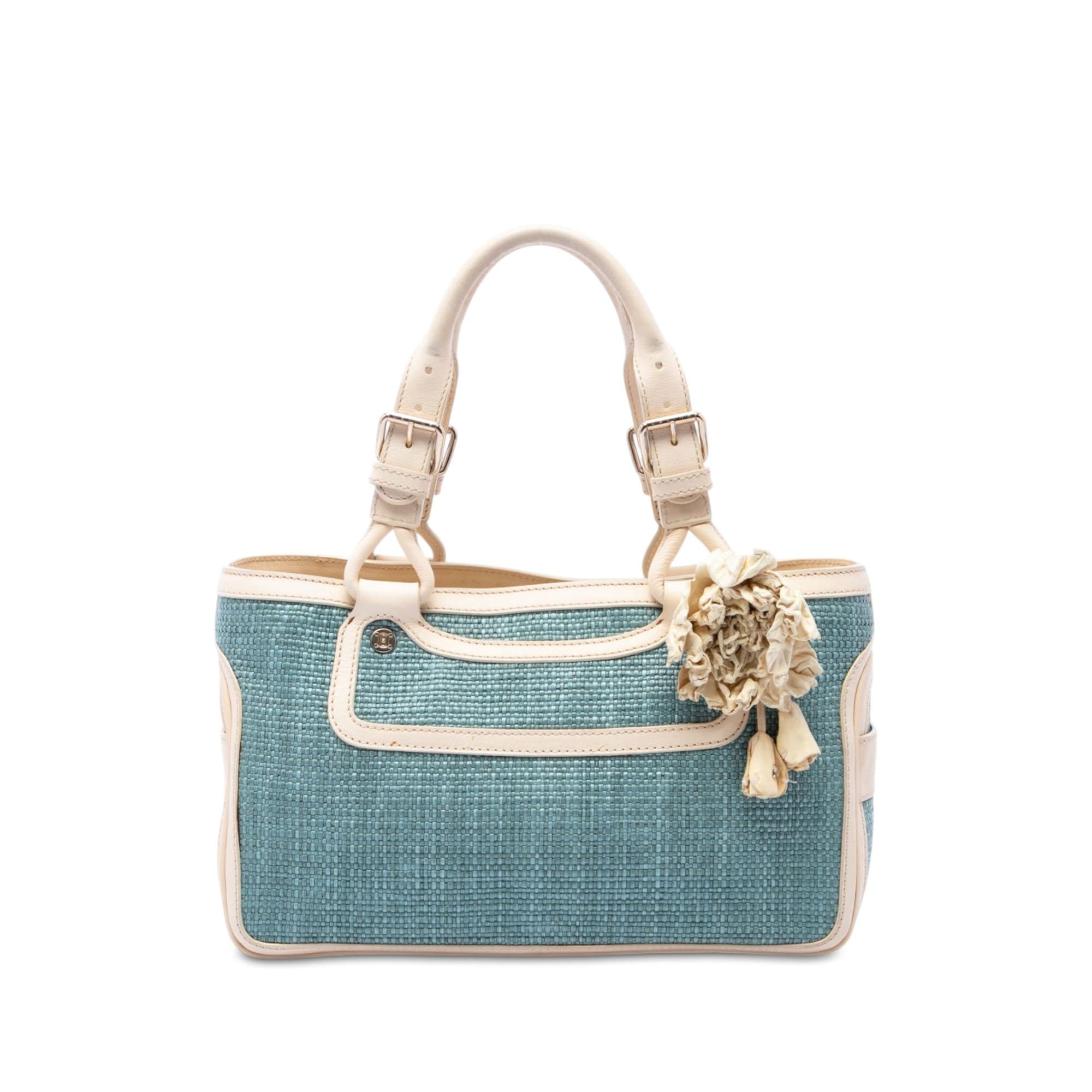 Celine Raffia Boogie Handbag