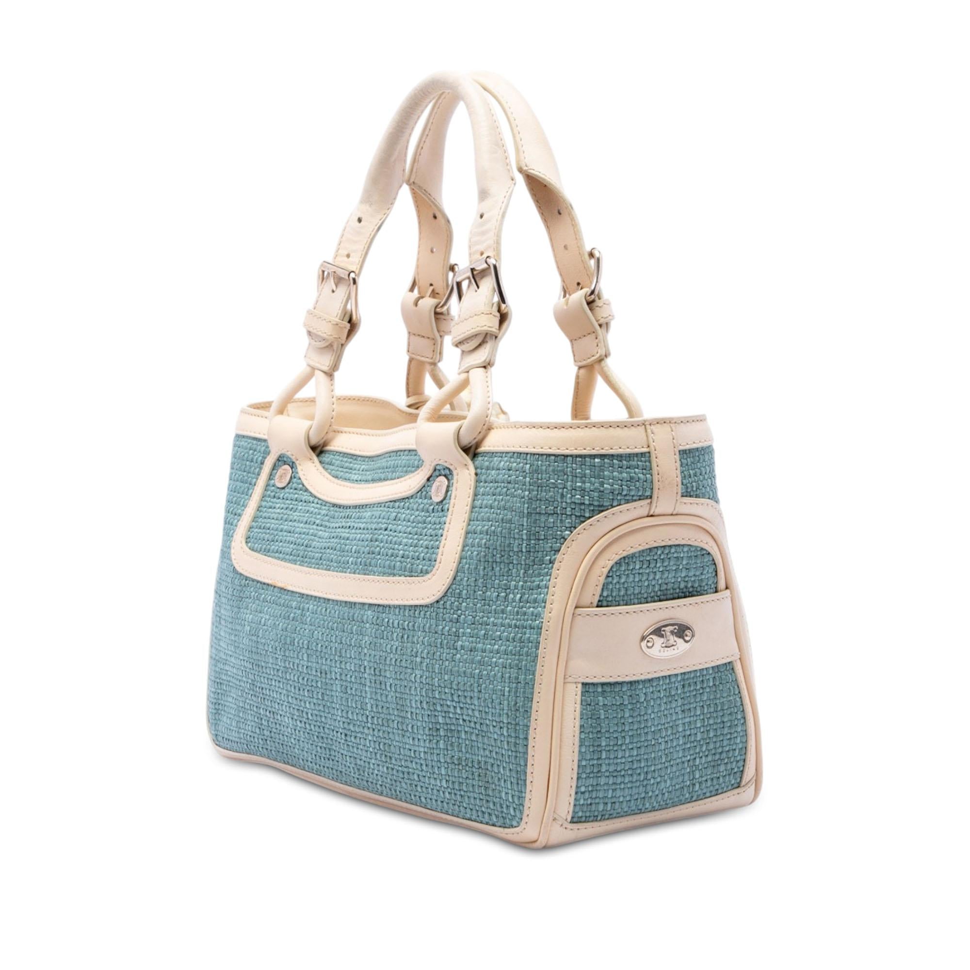Celine Raffia Boogie Handbag