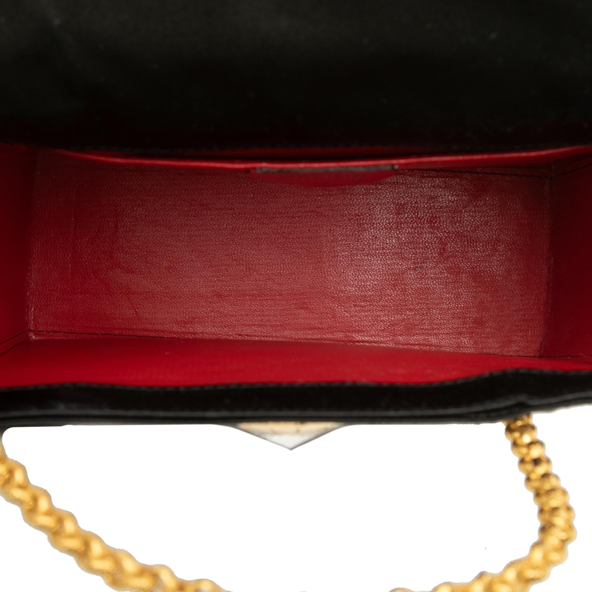 Celine Satin Starball Chain Top Handle Bag