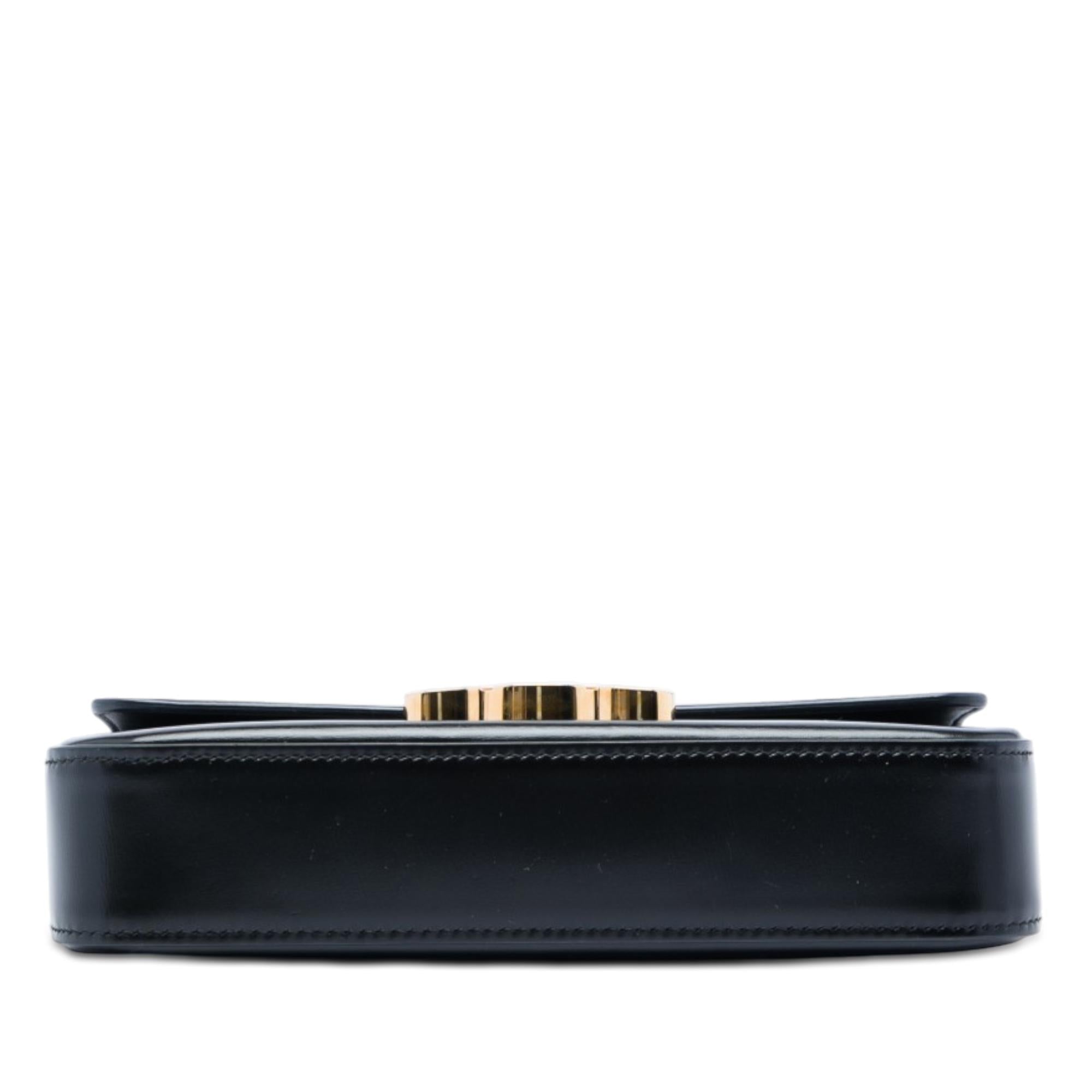 Celine Shiny Calfskin Claude Chain Shoulder Bag