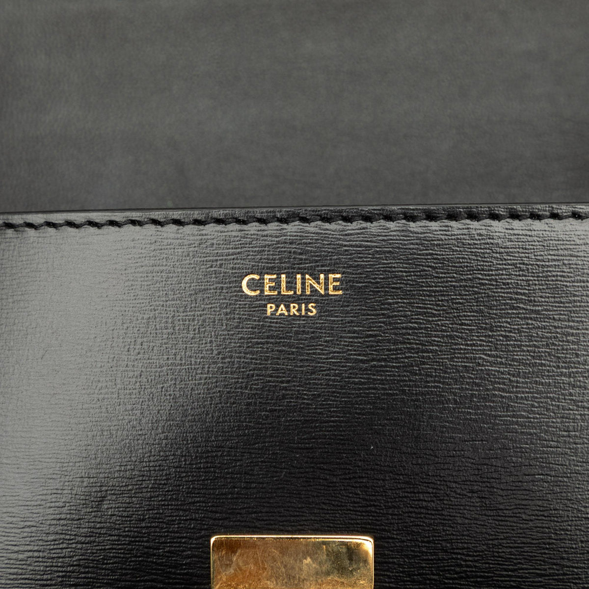 Celine Shiny Calfskin Claude Chain Shoulder Bag