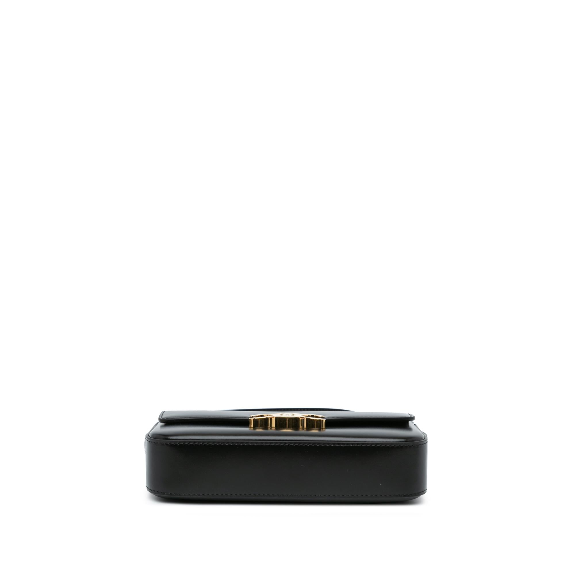 Celine Shiny Calfskin Claude Shoulder Bag