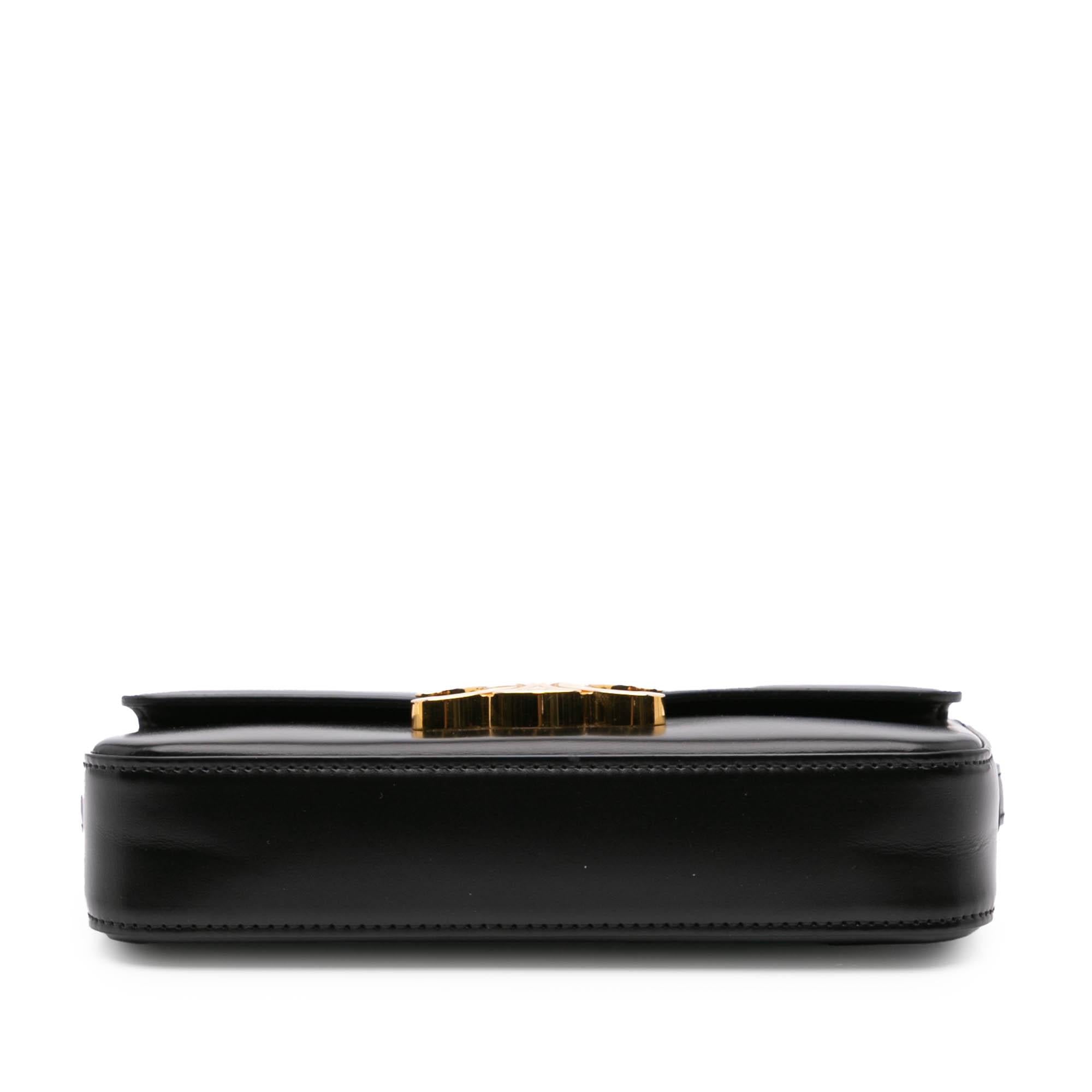 Celine Shiny Calfskin Claude Shoulder Bag