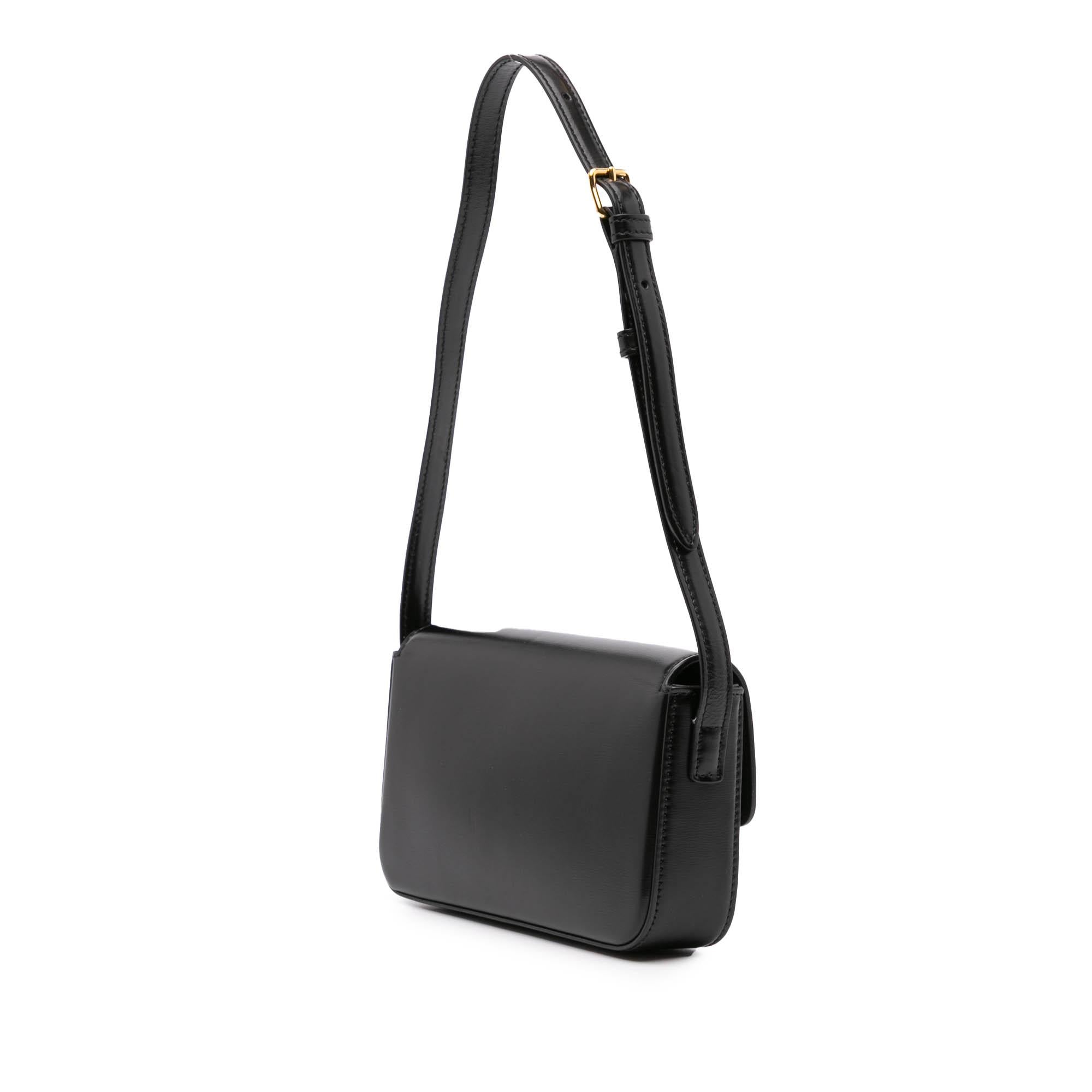 Celine Shiny Calfskin Claude Shoulder Bag