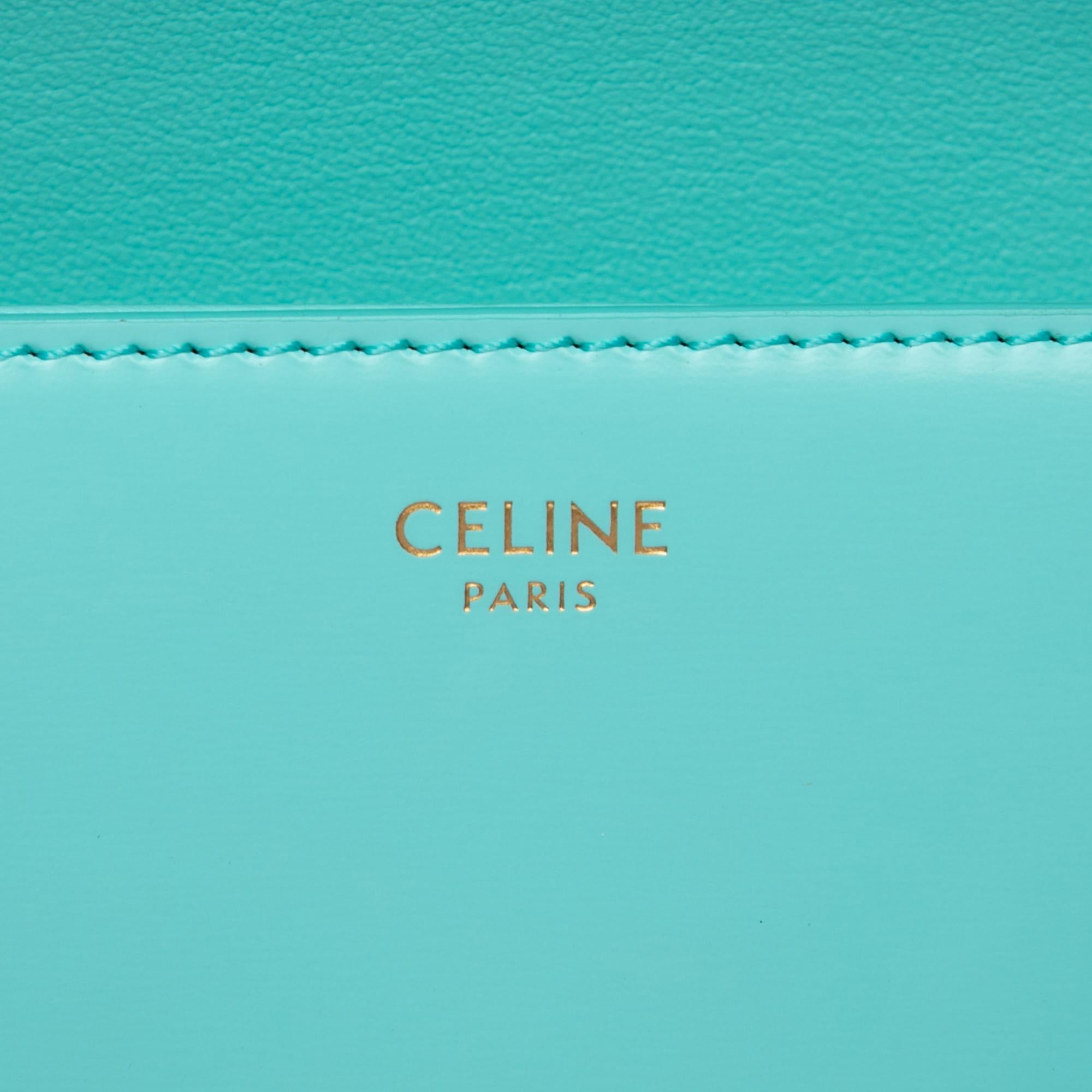 Celine Shiny Calfskin Claude Shoulder Bag