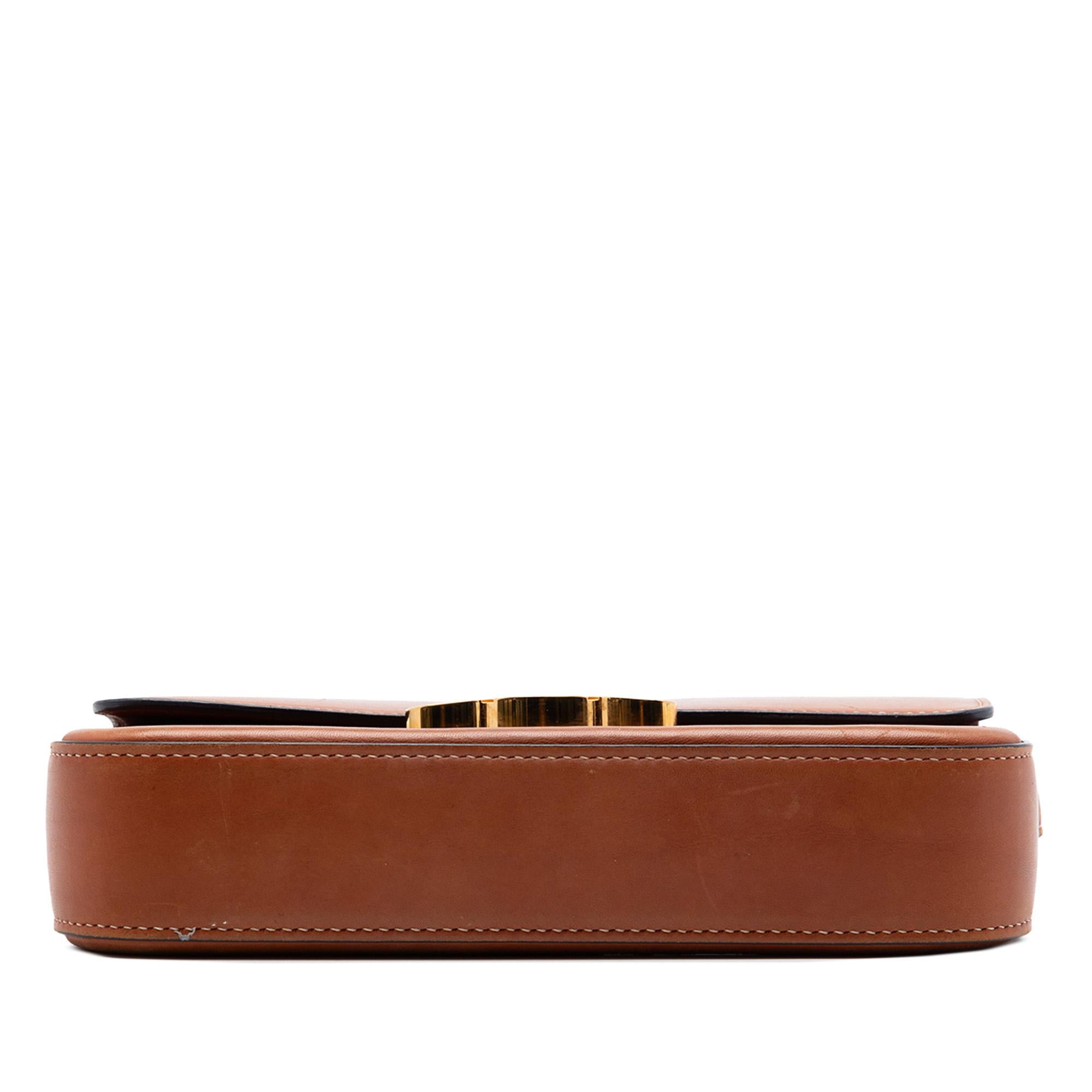 Celine Shiny Calfskin Claude Shoulder Bag