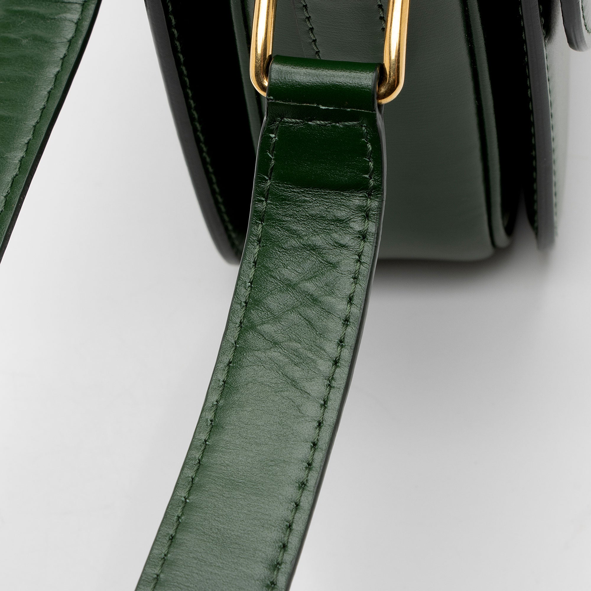 Celine Shiny Calfskin Triomphe Classique Shoulder Bag