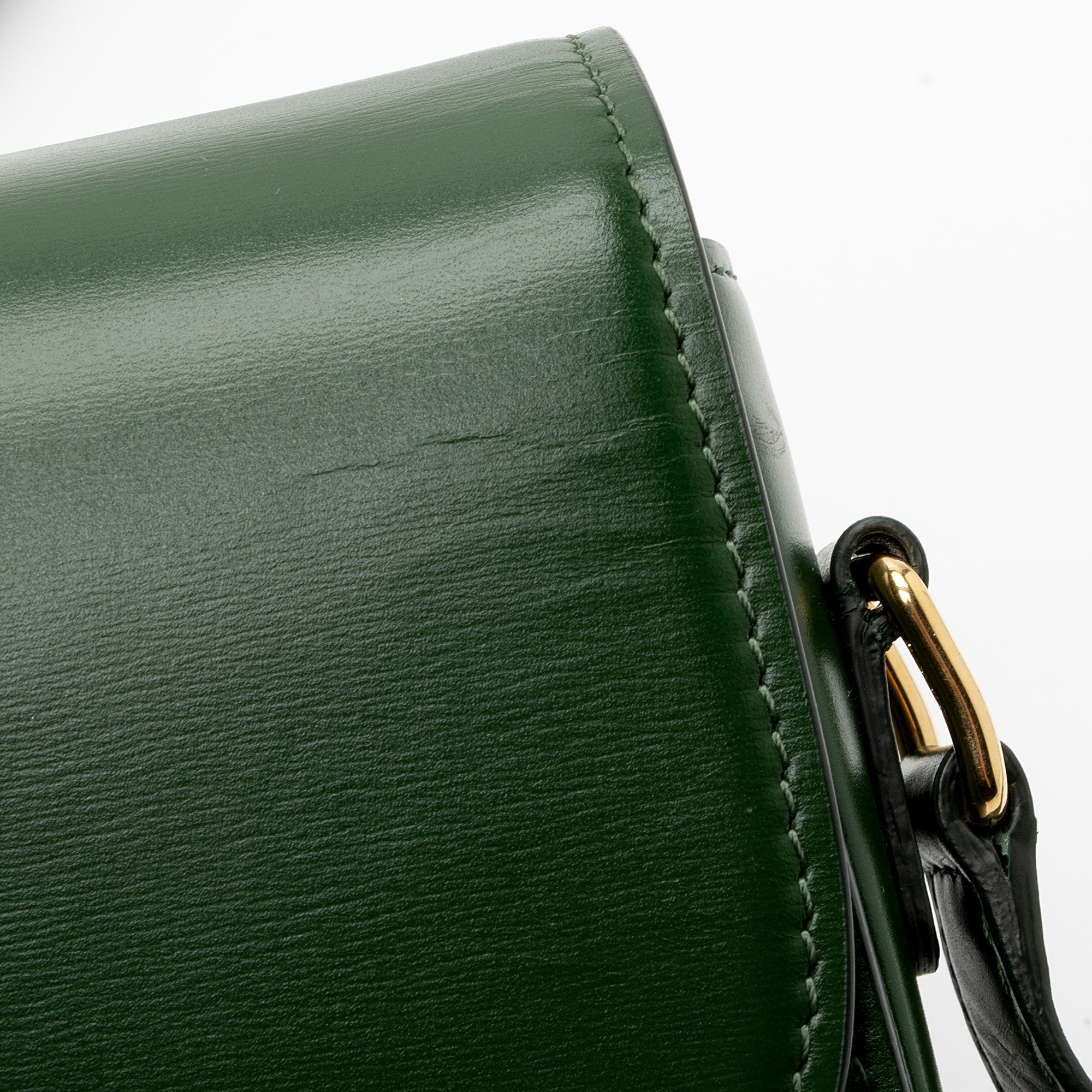 Celine Shiny Calfskin Triomphe Classique Shoulder Bag