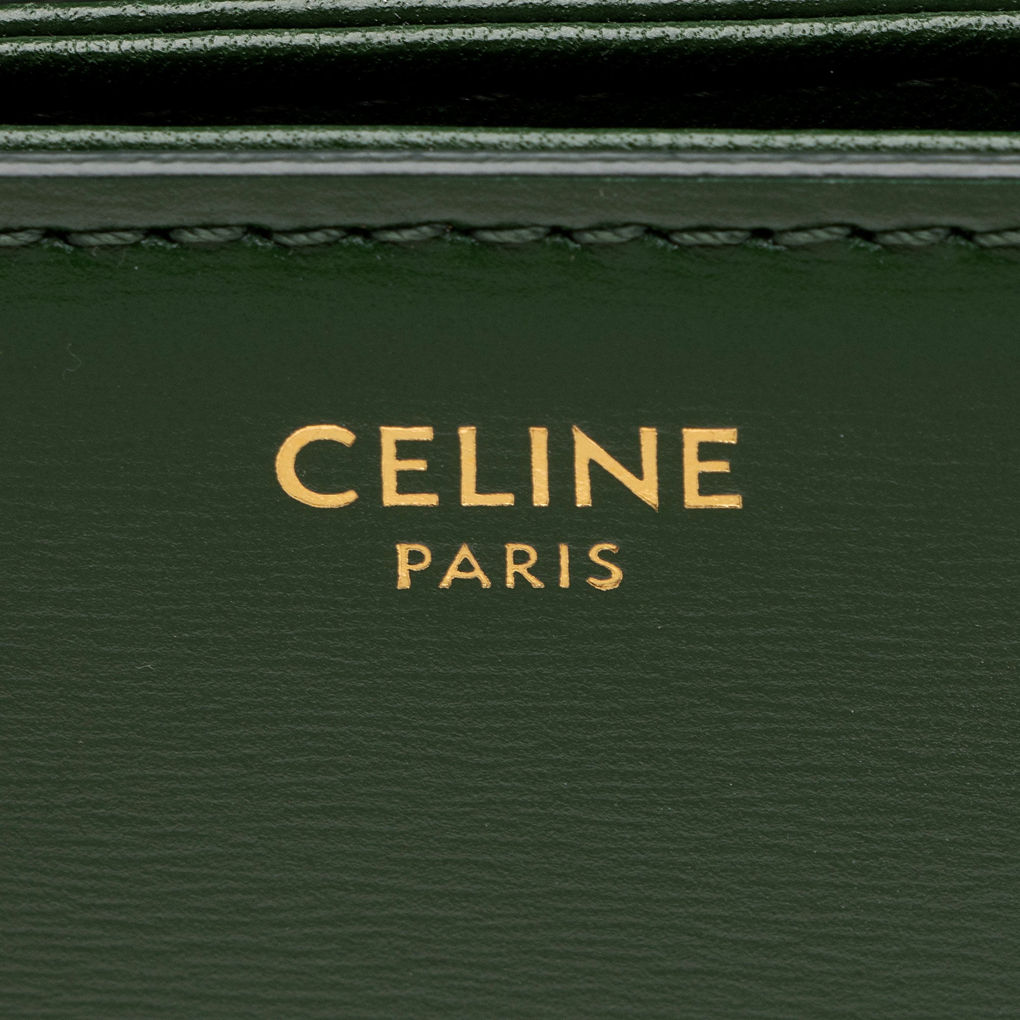 Celine Shiny Calfskin Triomphe Classique Shoulder Bag