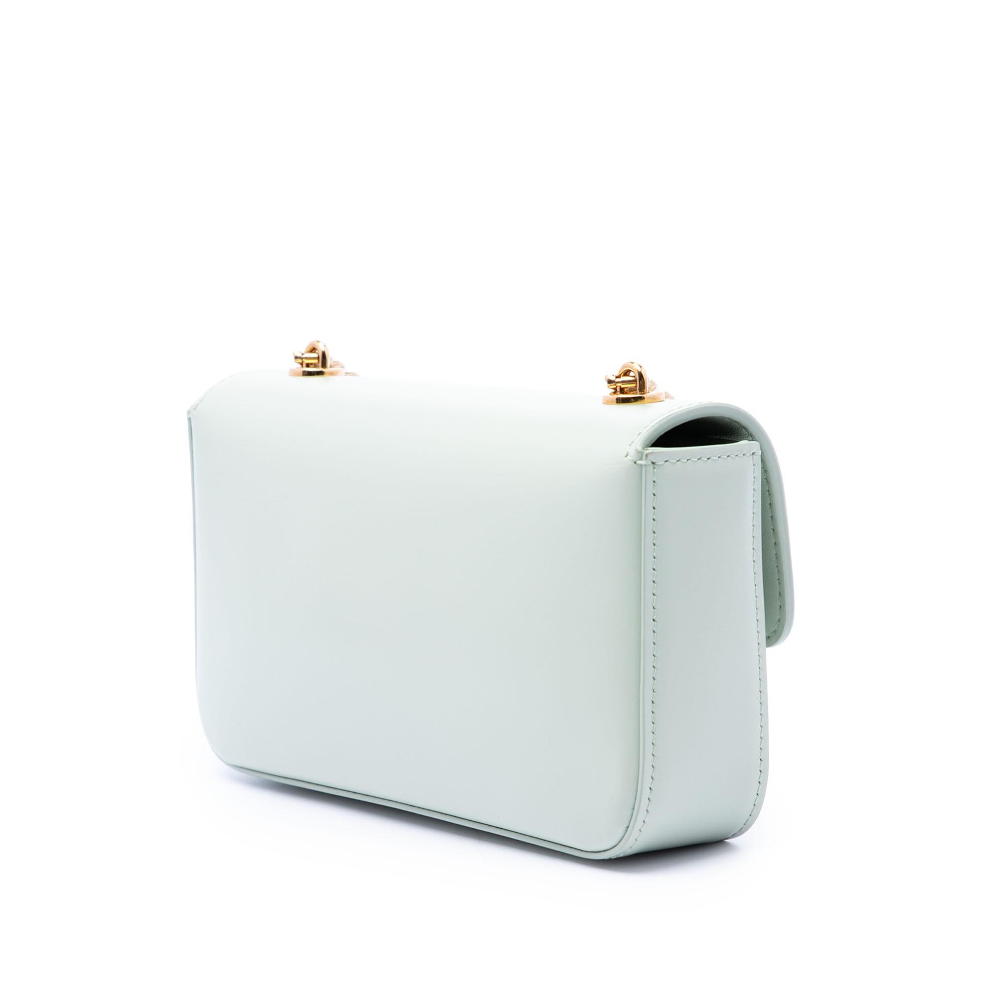 Celine Shiny Calfskin Triomphe Claude Chain Shoulder Bag