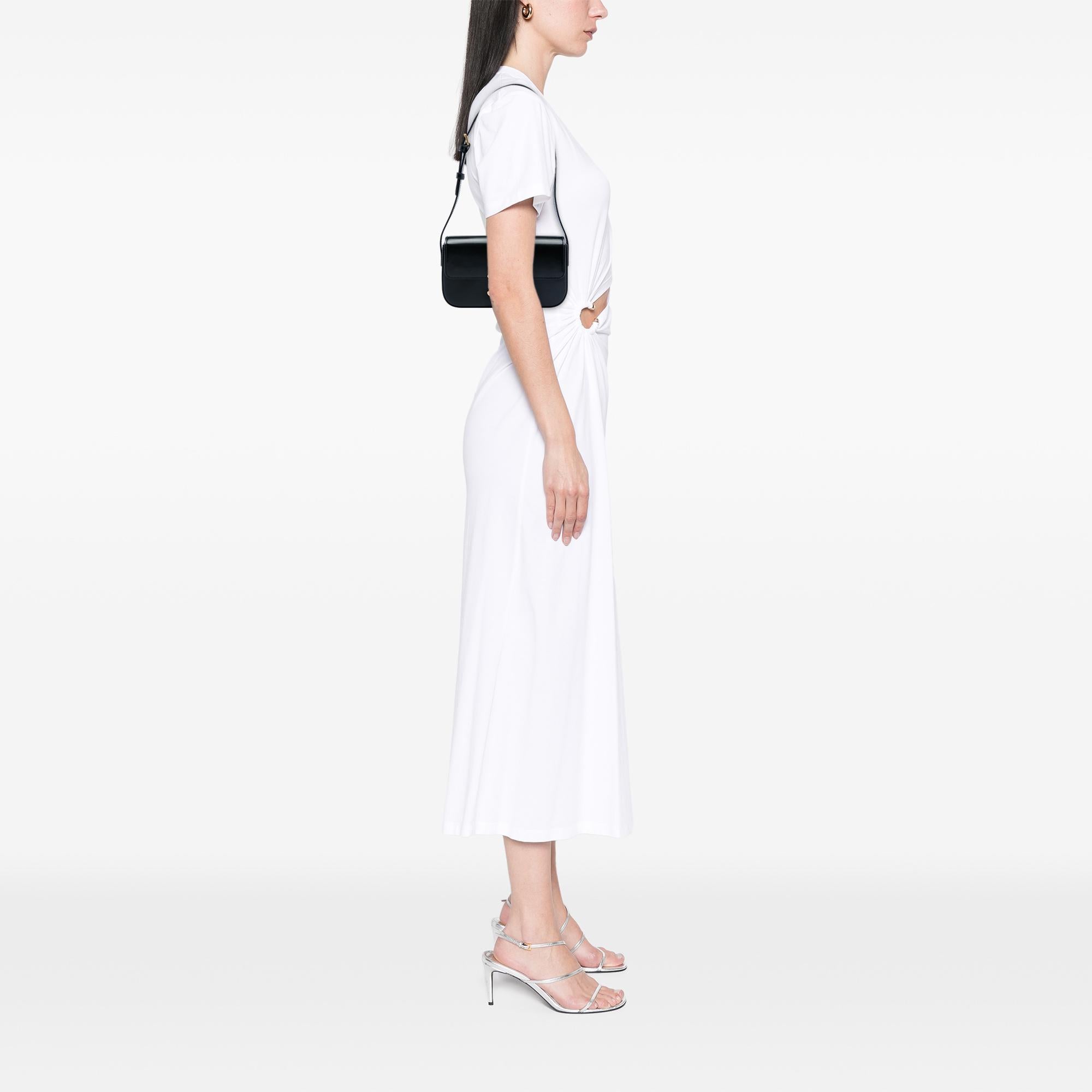 Celine Shiny Calfskin Triomphe Claude Shoulder Bag