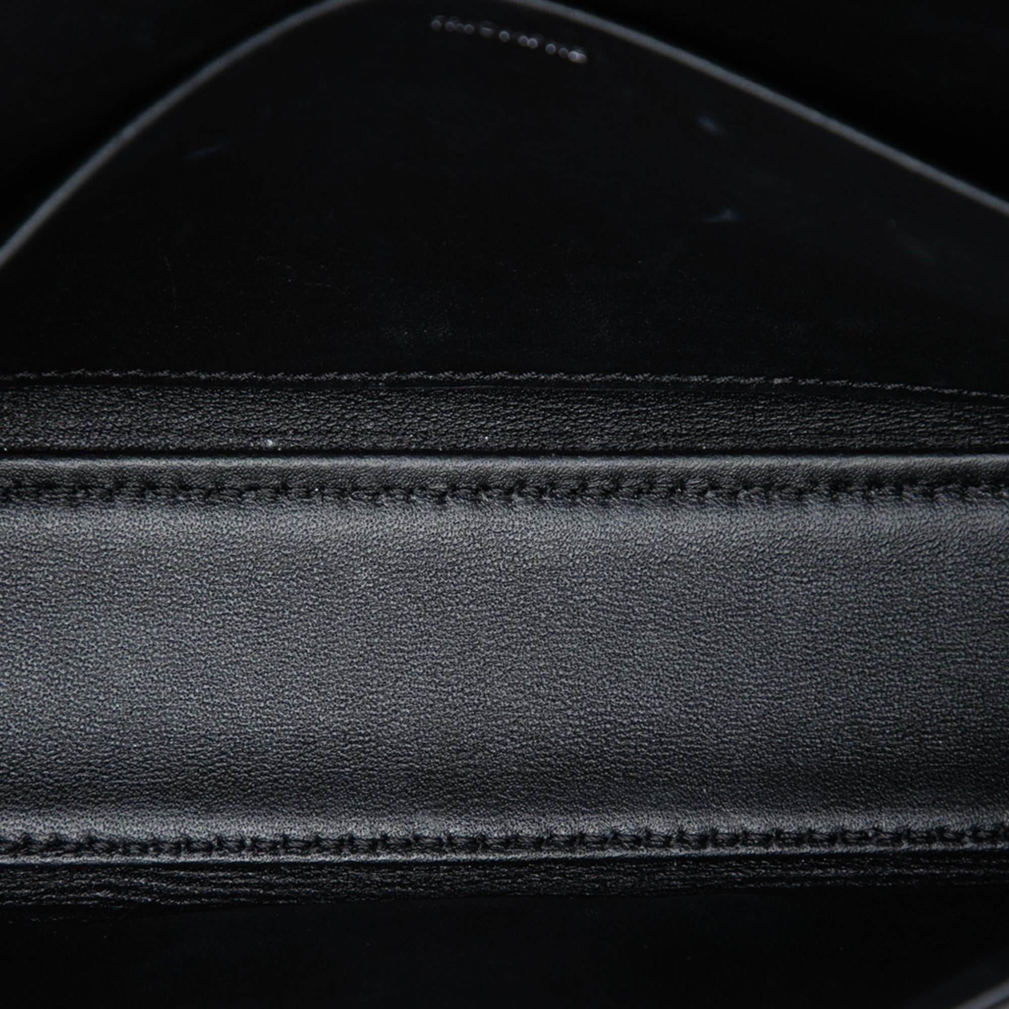 Celine Shiny Calfskin Triomphe Claude Shoulder Bag