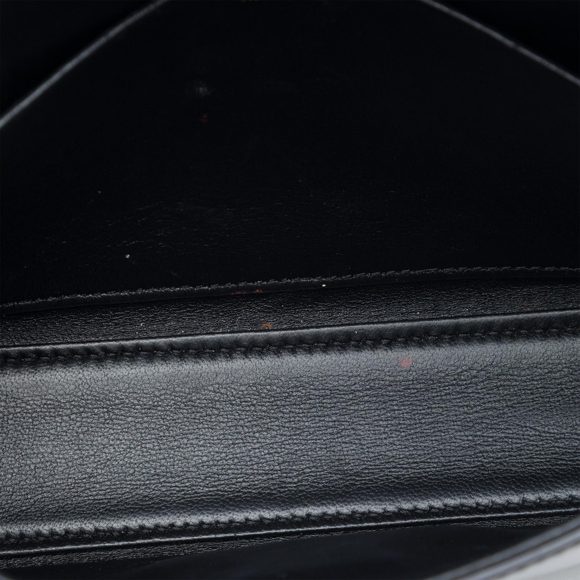 Celine Shiny Calfskin Triomphe Claude Shoulder Bag