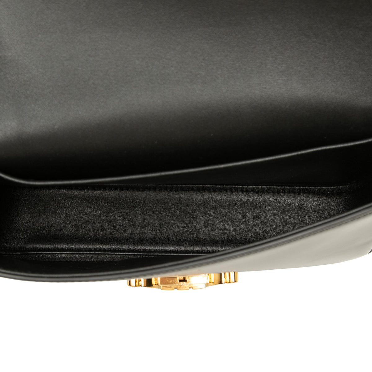 Celine Shiny Calfskin Triomphe Claude Shoulder Bag